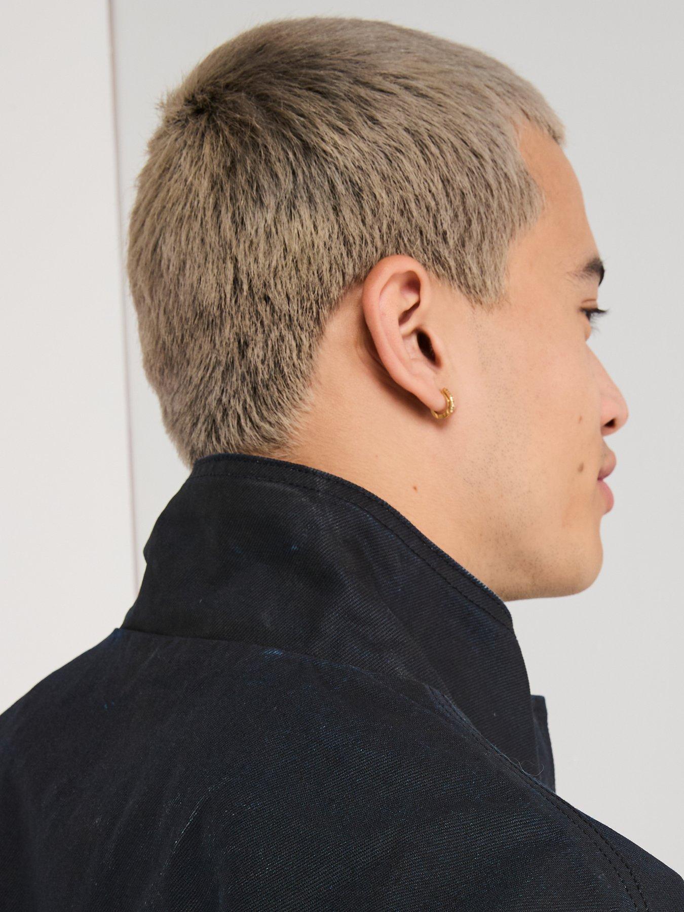  image of levis-highland-park-coated-oversized-bomber-jacket--black