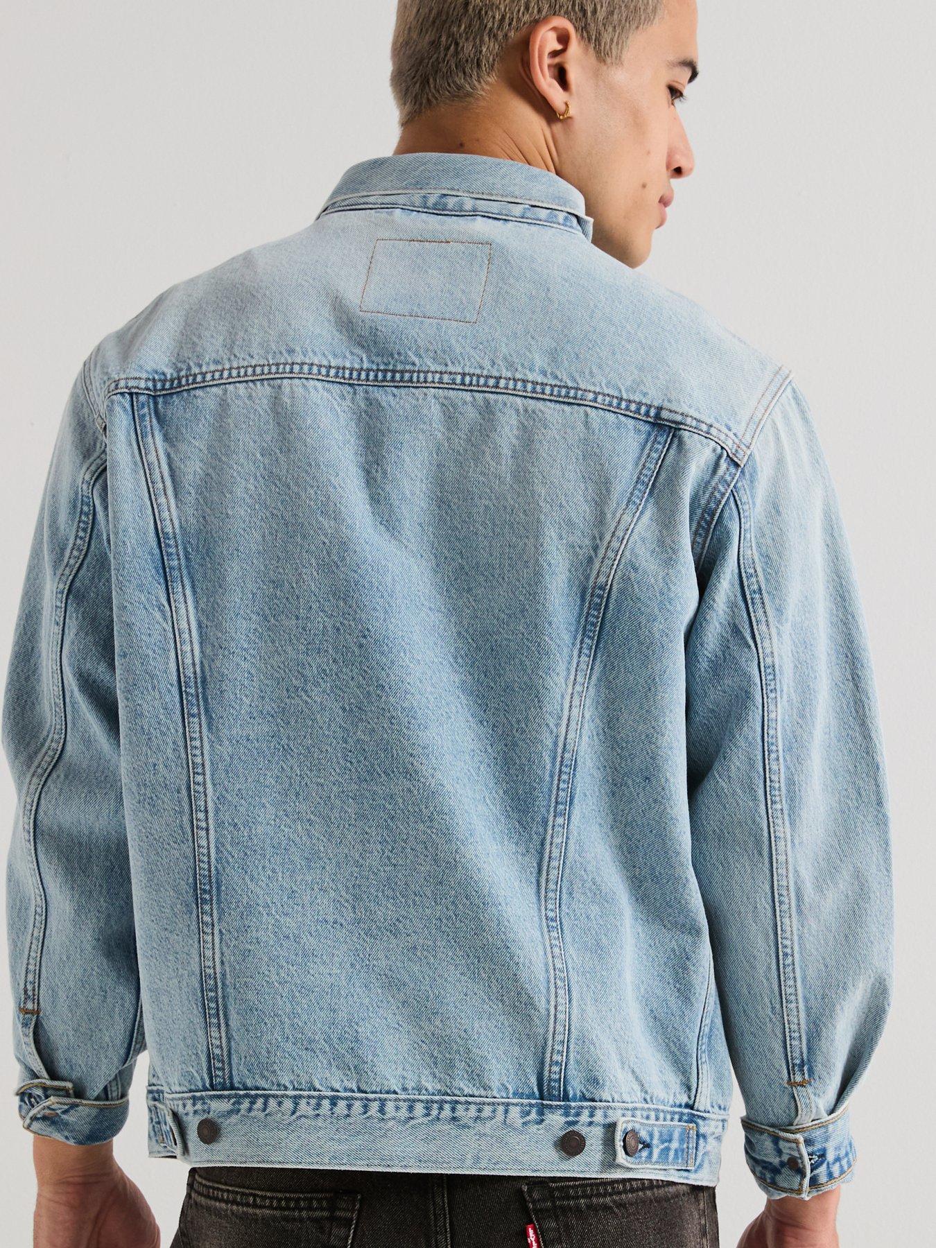 Image 2 of 6 of Levi's Original Denim Relaxed Fit Trucker Jacket - Light Blue