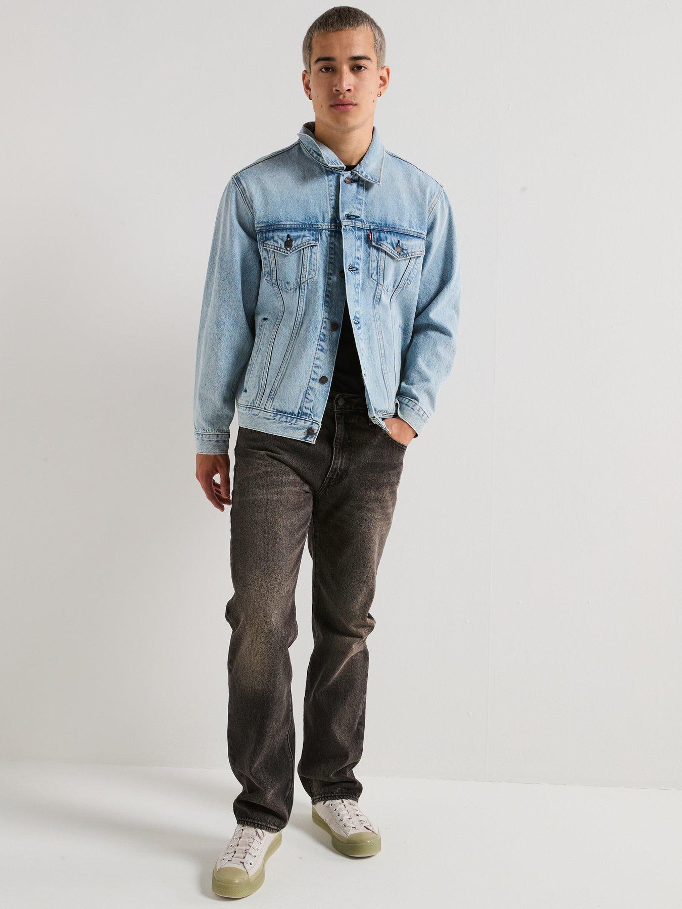 Image 3 of 6 of Levi's Original Denim Relaxed Fit Trucker Jacket - Light Blue