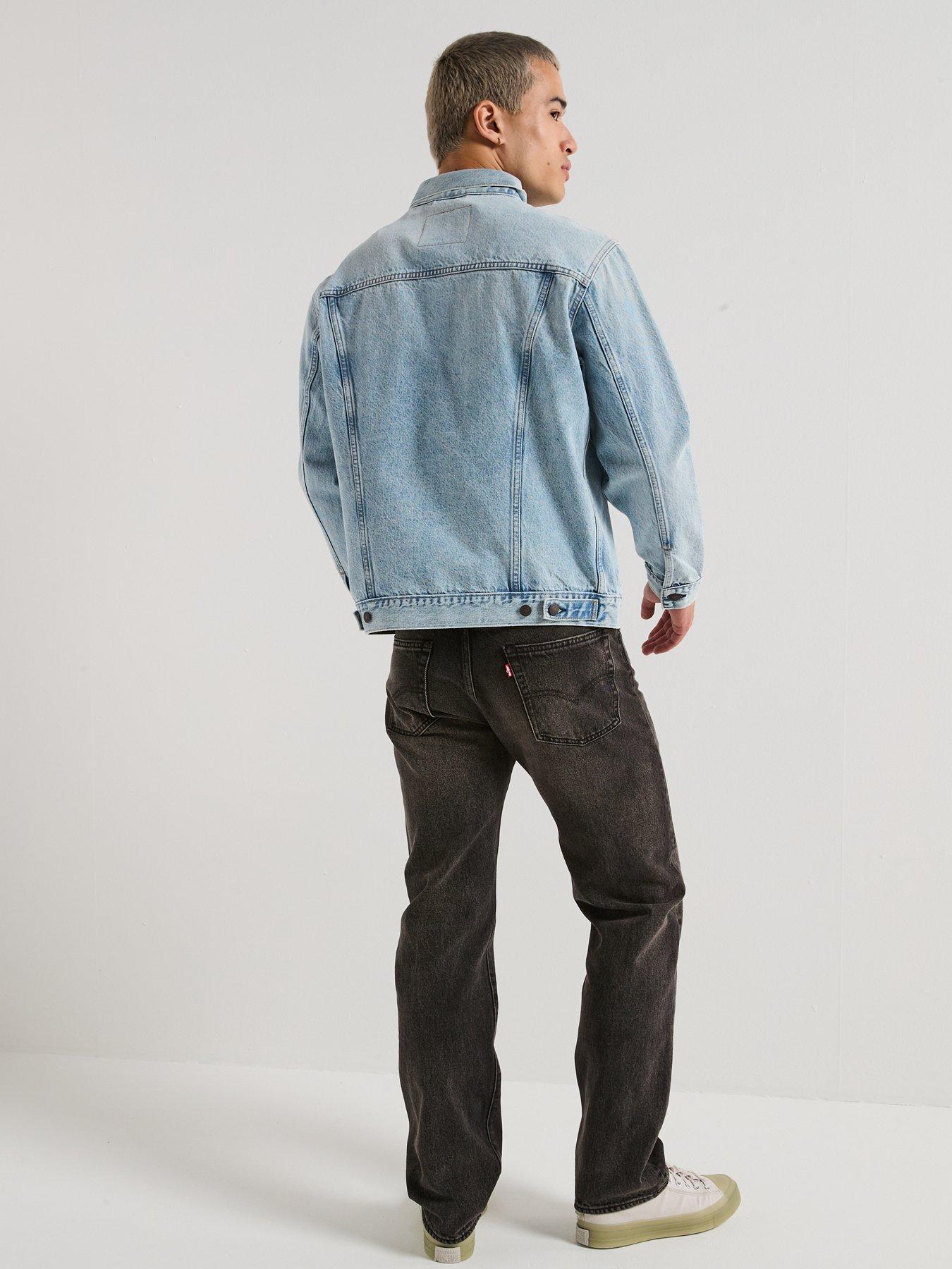 Image 6 of 6 of Levi's Original Denim Relaxed Fit Trucker Jacket - Light Blue