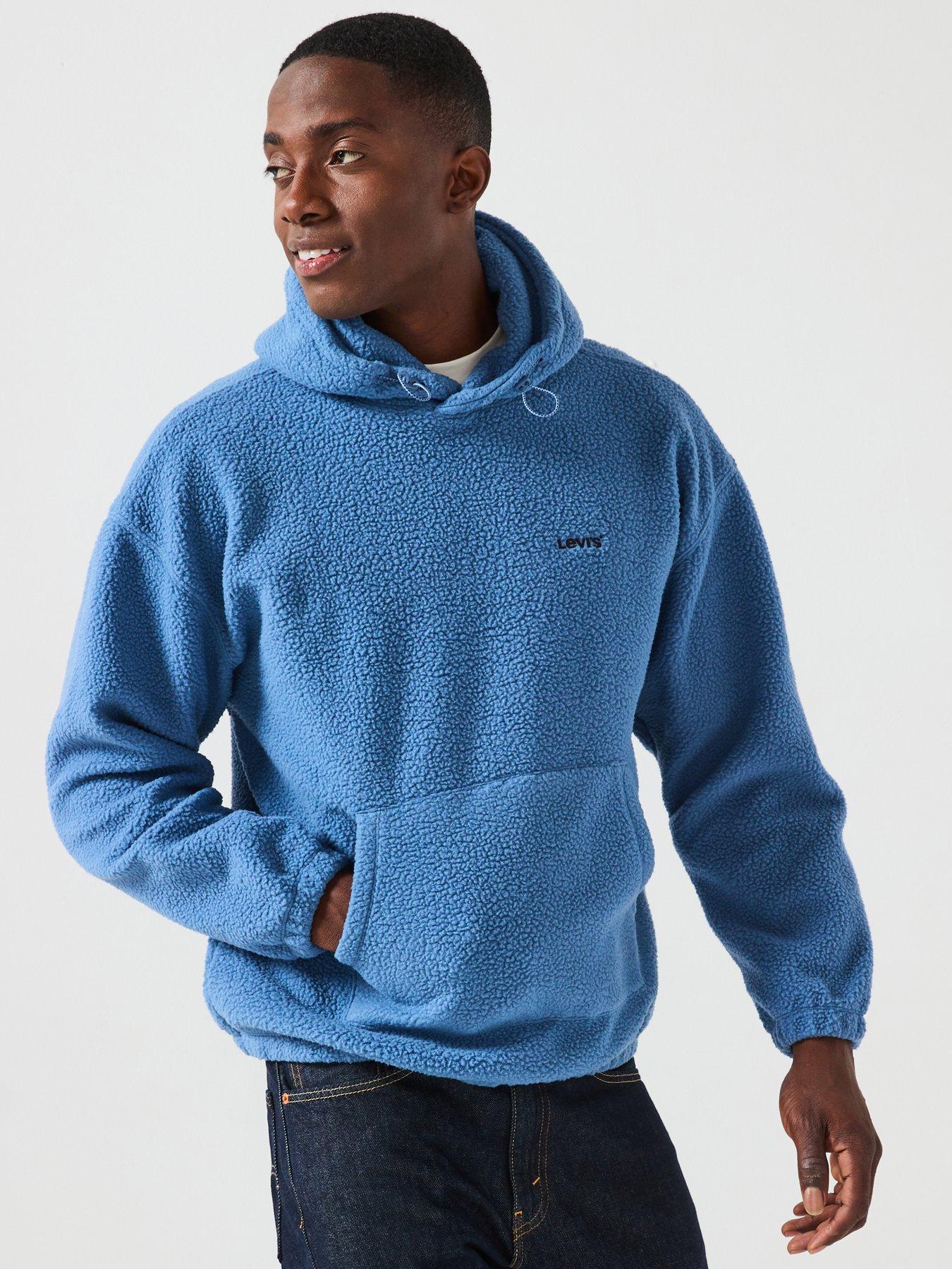 Levi's Cosy Sherpa Logo Hoodie - Blue