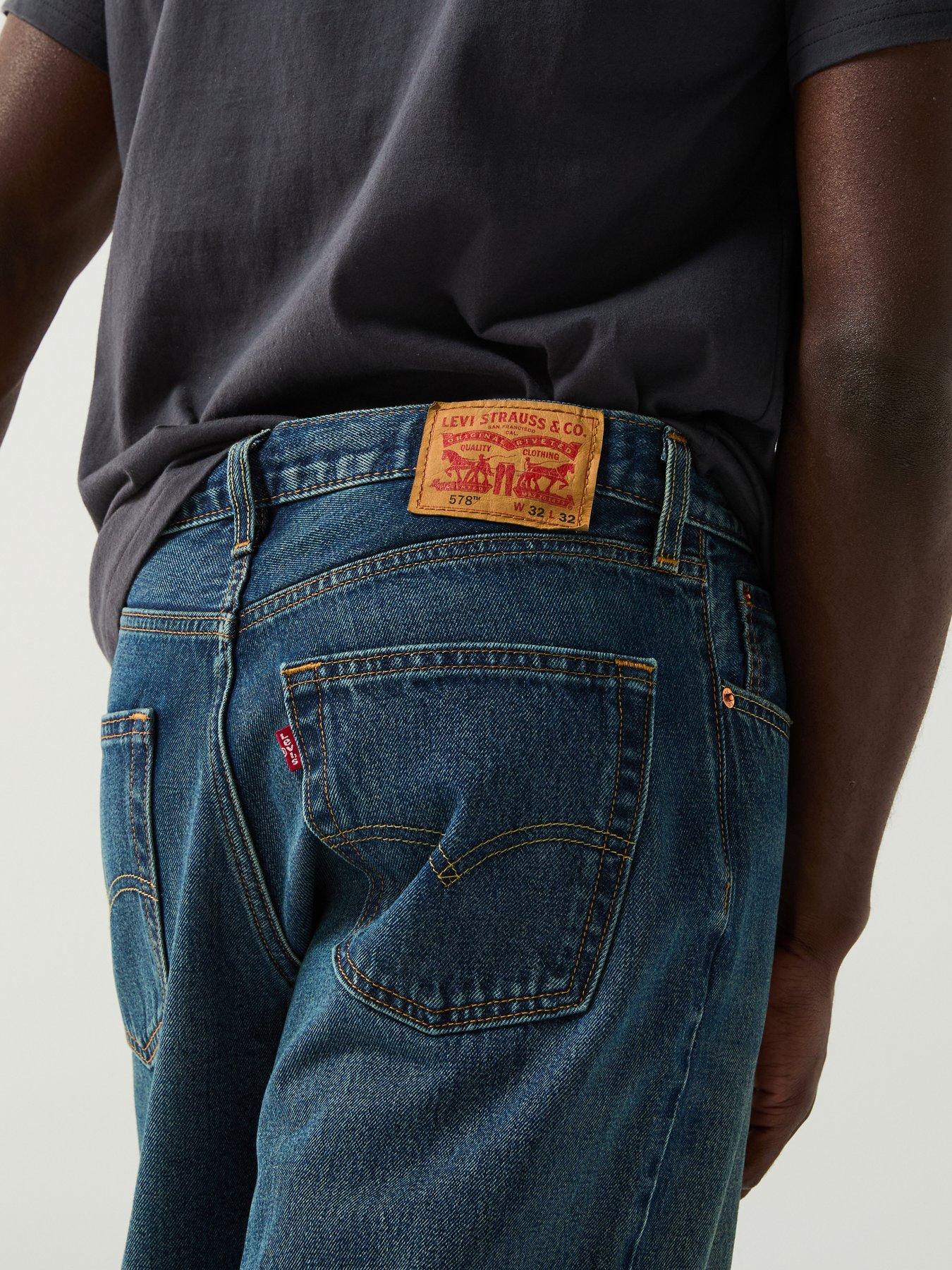 Levi's 578 Baggy Fit Jeans: Tough As Boots - Dark Blue | Littlewoods