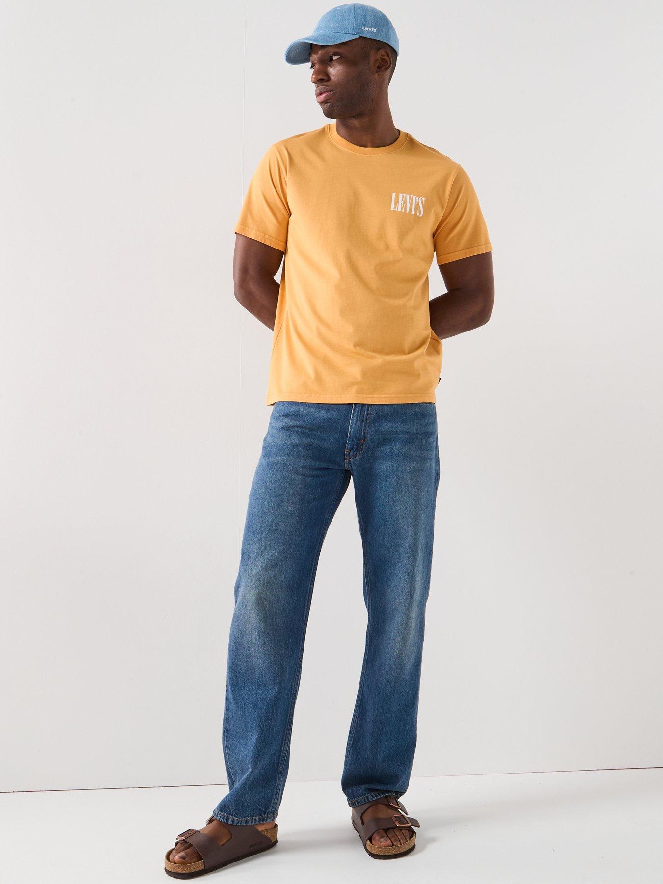 Image 3 of 5 of Levi's 555 Relaxed Straight Fit Jeans - Dark Blue