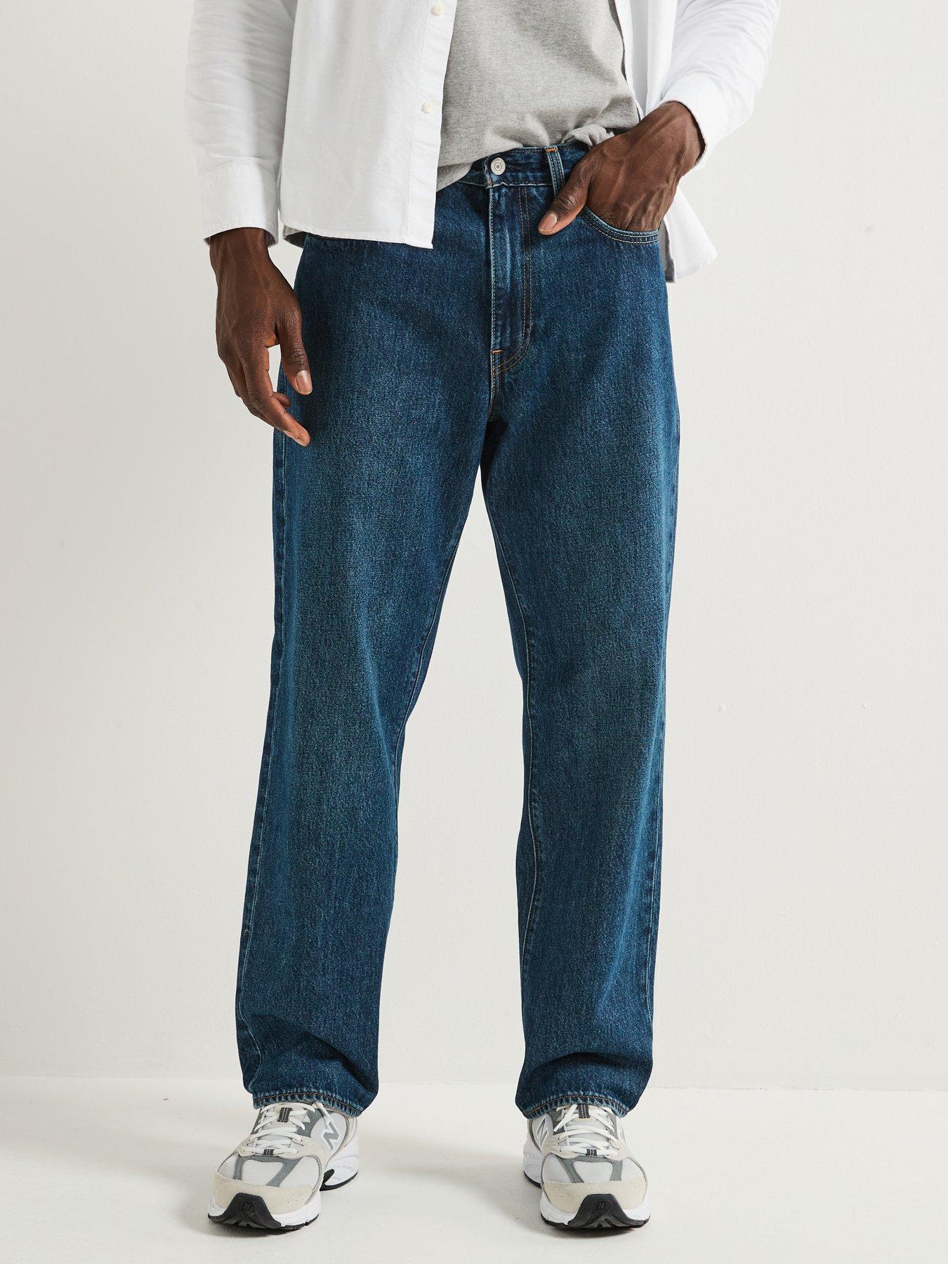 undefined 568 Loose Straight Fit Jeans - Check The Score - Blue