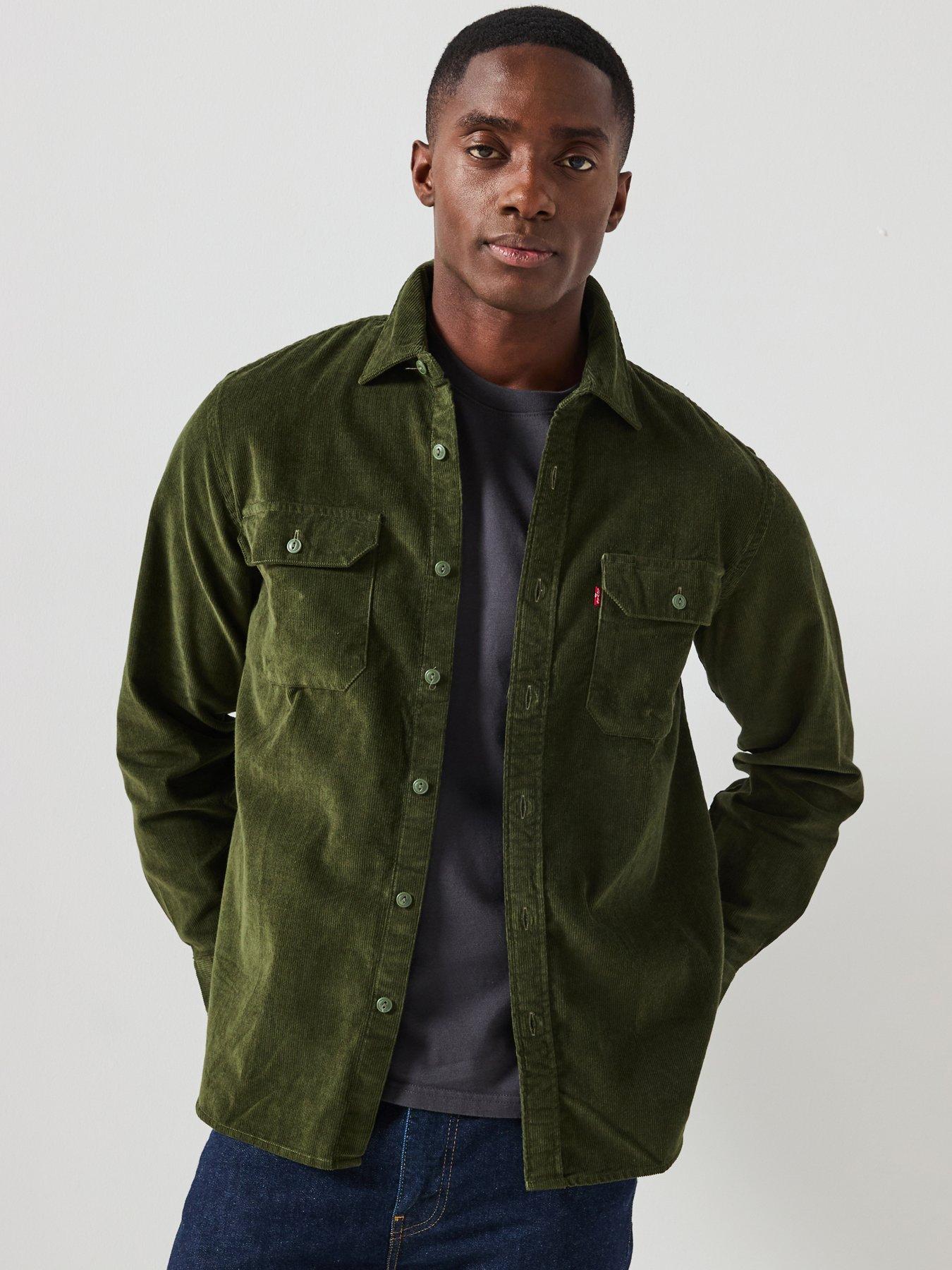 Image 1 of 6 of Levi's Jackson Worker Denim Shirt - Dark Green