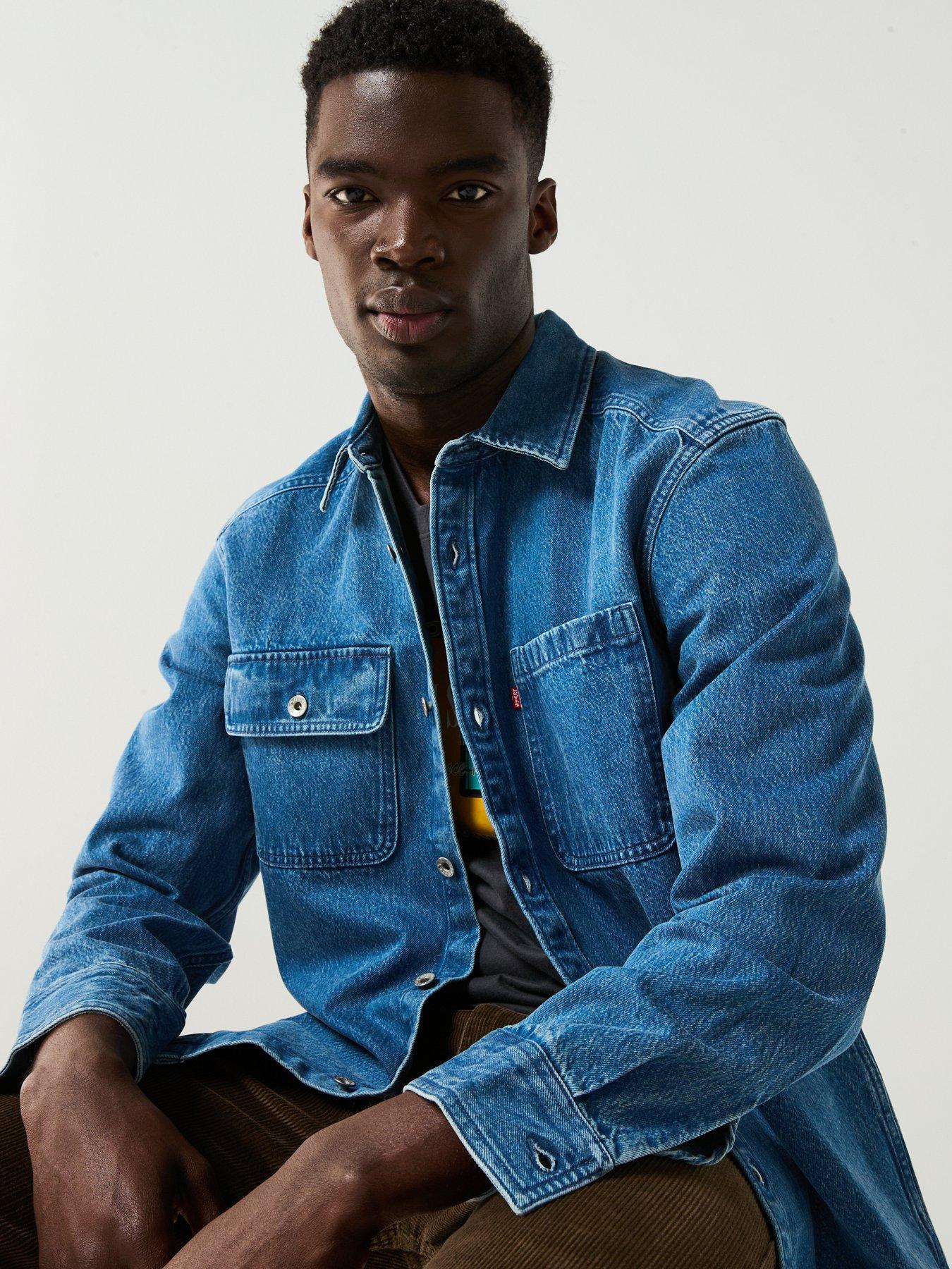 Image 6 of 6 of Levi's Truckee Long Sleeve Denim Overshirt - Blue