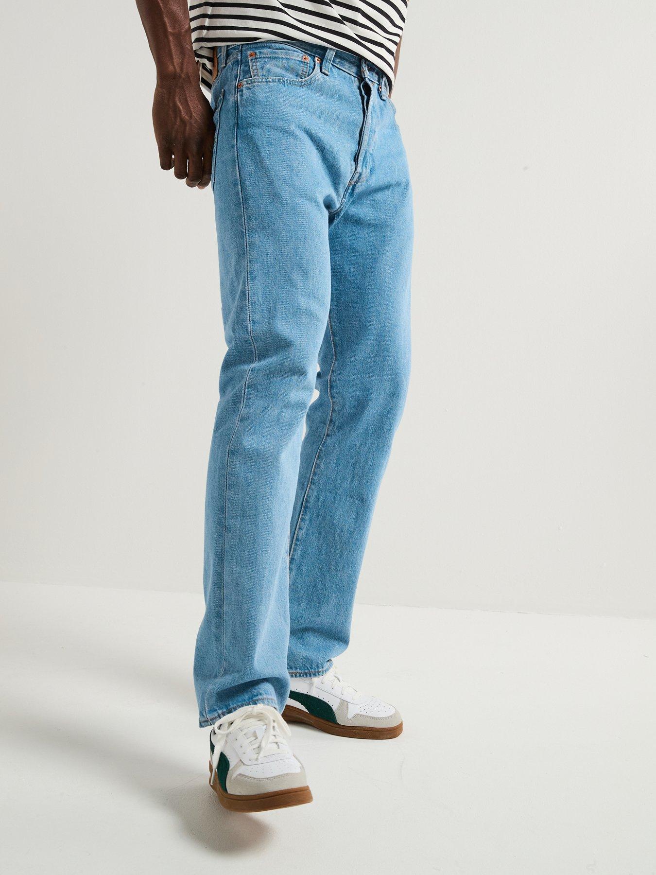 undefined Levis Original 501 Straight Fit Jeans - Ferry Building - Light Blue