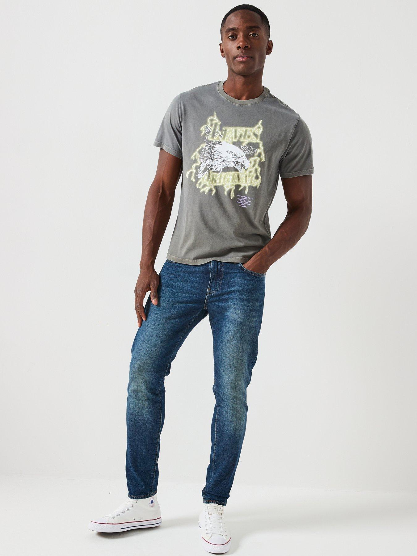  image of levis-levis-lightening-eagle-graphic-relaxed-fit-t-shirt-grey