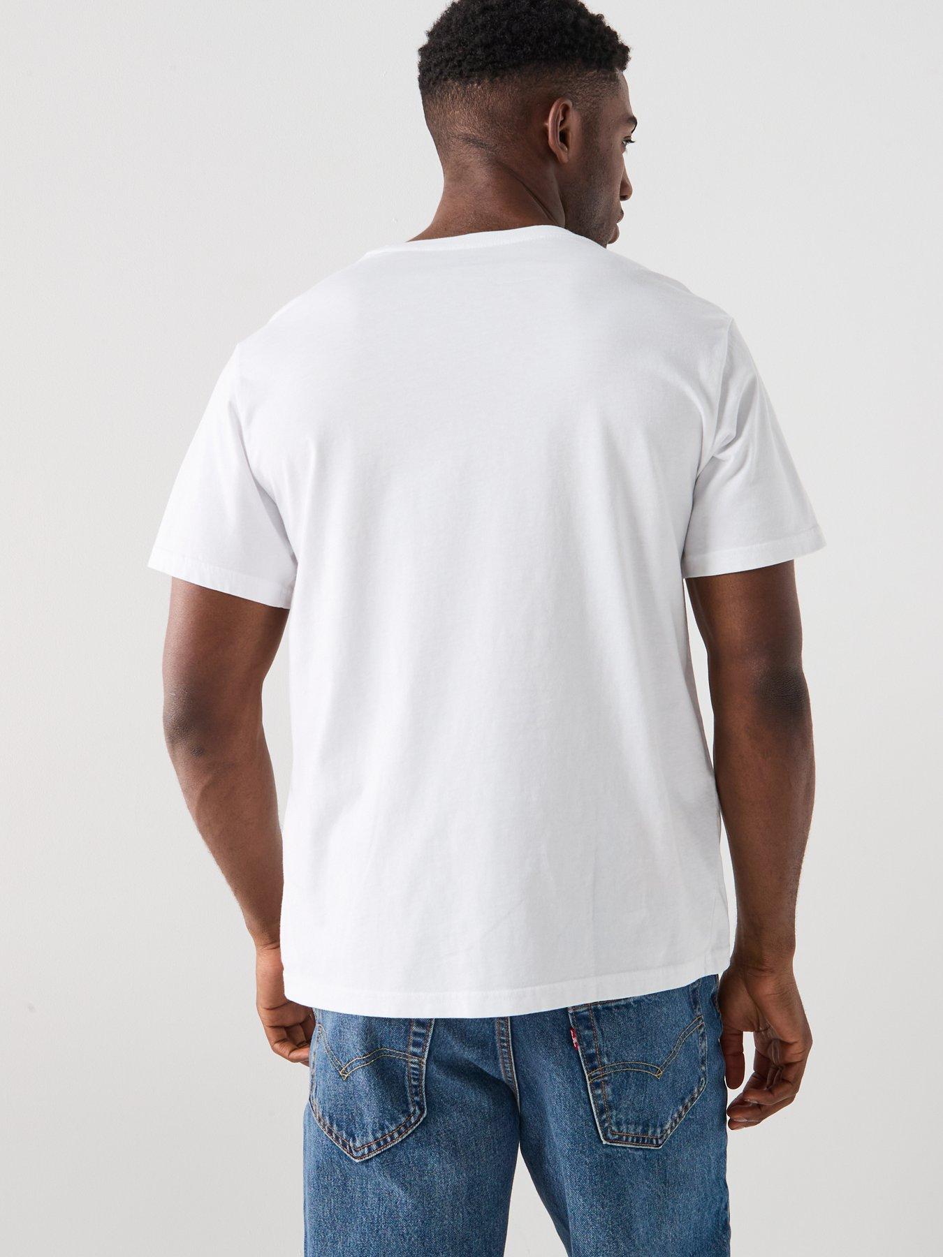 Image 2 of 5 of Levi's Relaxed Fit Logo Short Sleeve T-Shirt- White