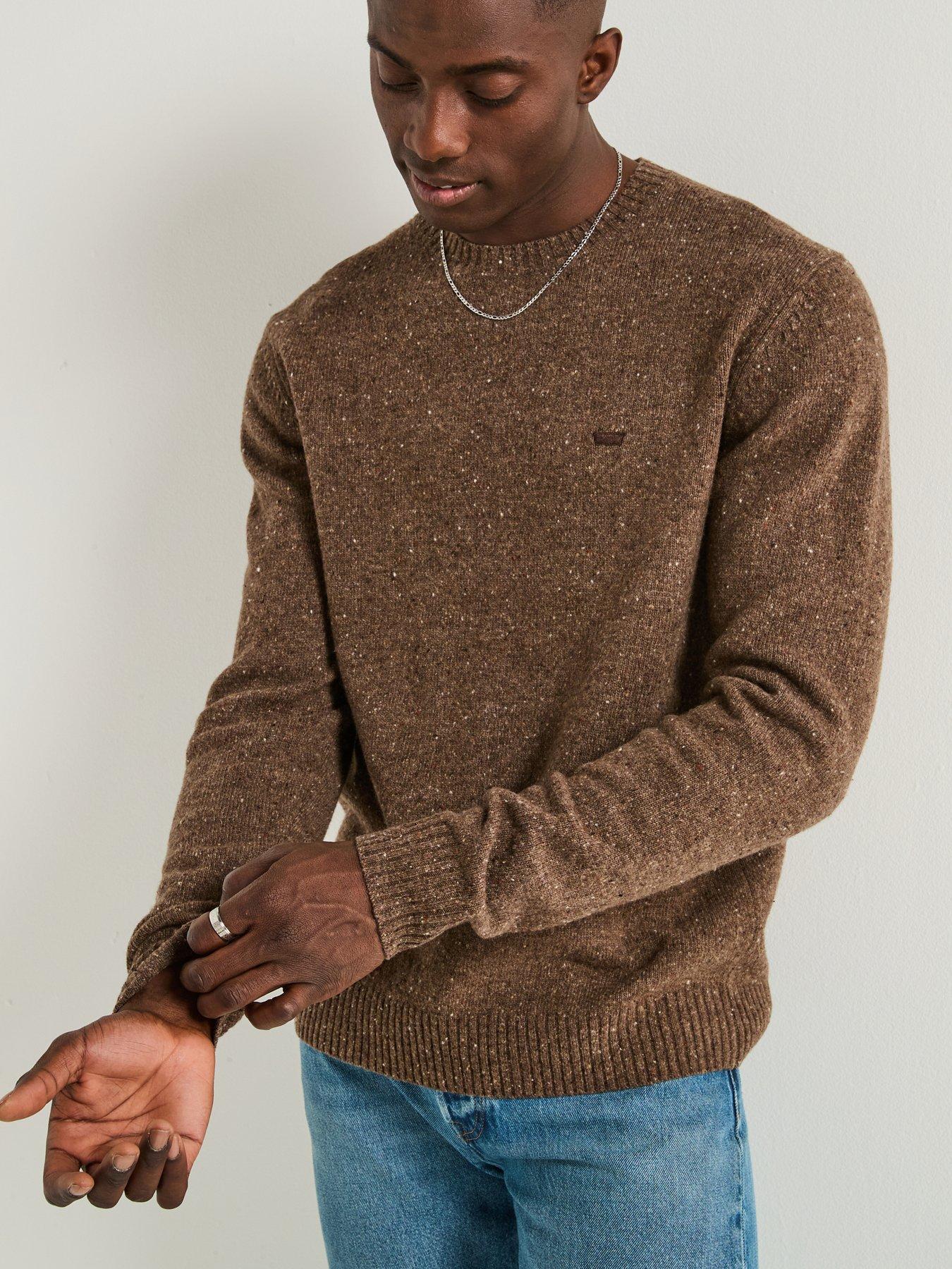 Image 5 of 6 of Levi's Original Housemark Logo Knitted Jumper - Brown