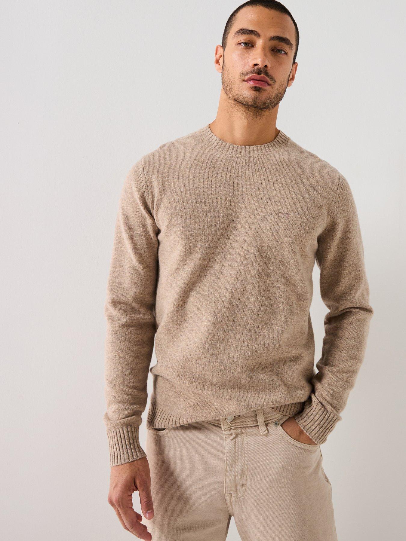 Levi's Original Housemark Logo Knitted Jumper - Beige