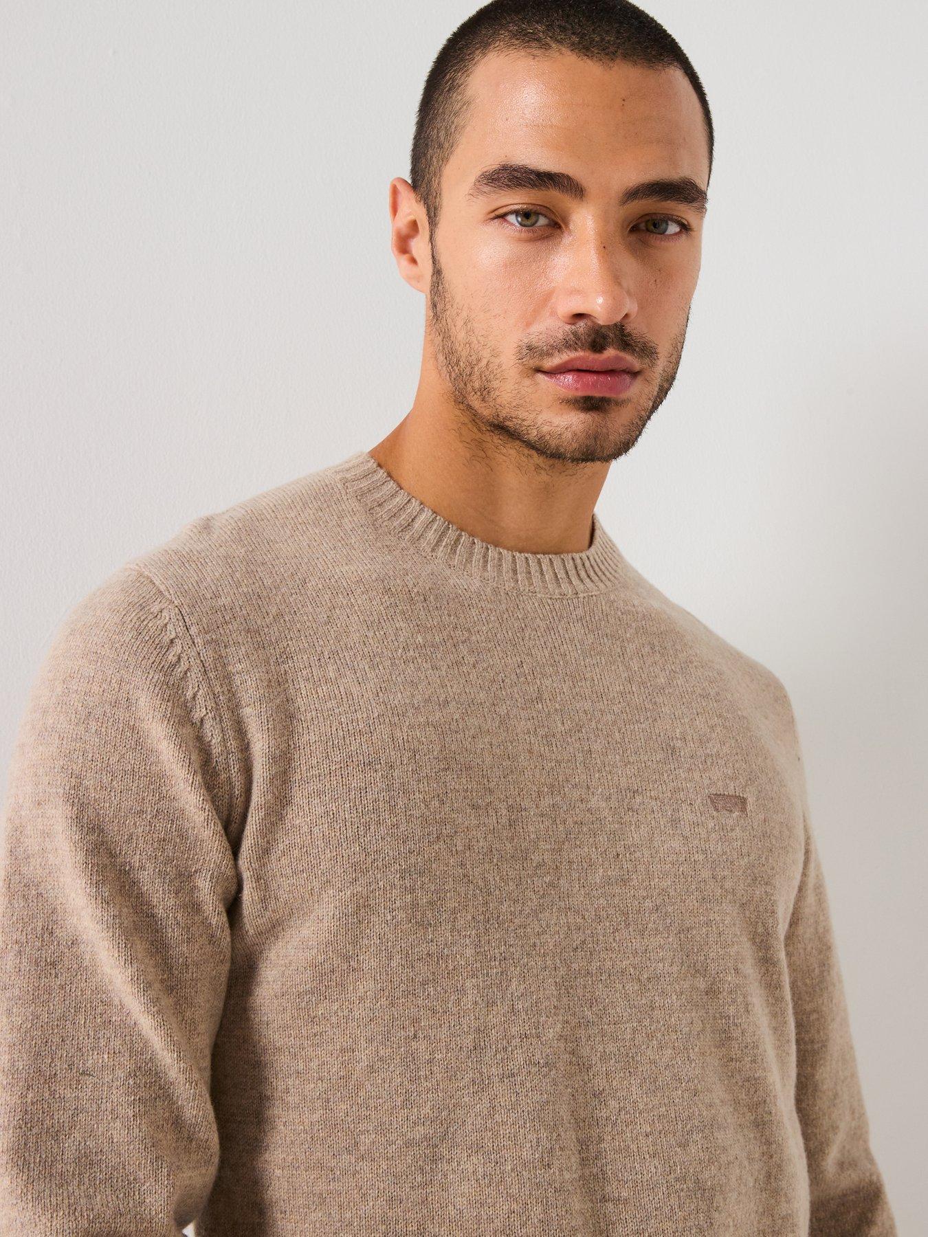 Image 4 of 6 of Levi's Original Housemark Logo Knitted Jumper - Beige