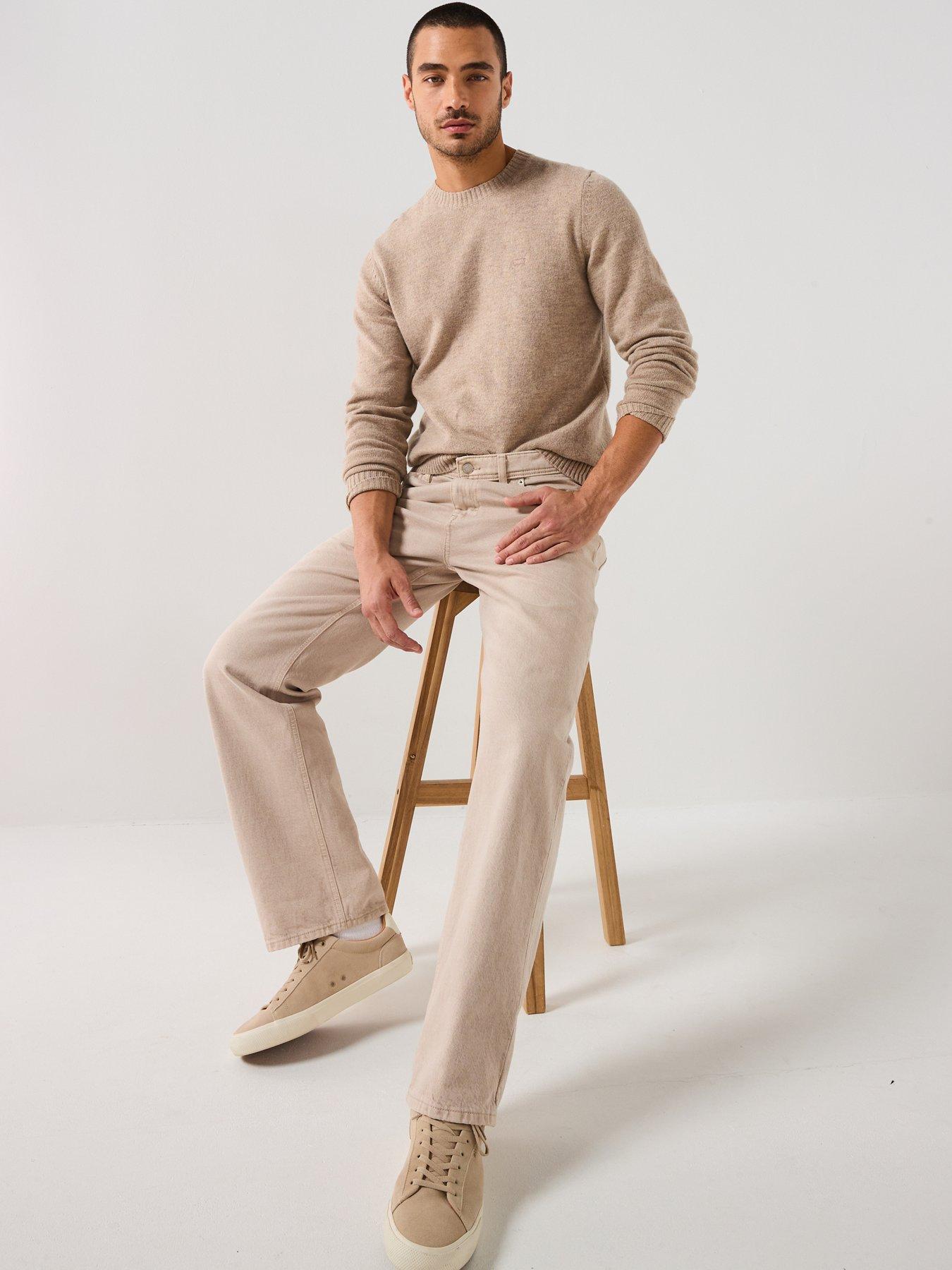 Image 5 of 6 of Levi's Original Housemark Logo Knitted Jumper - Beige