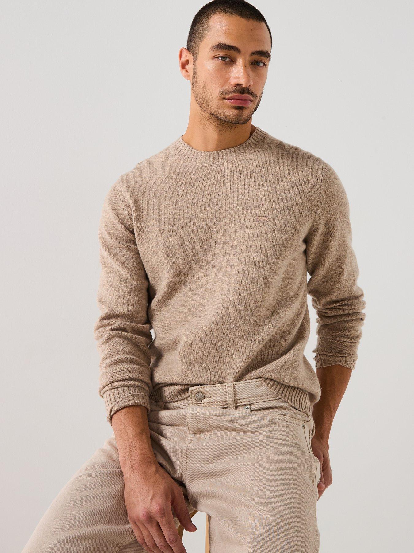 Image 6 of 6 of Levi's Original Housemark Logo Knitted Jumper - Beige