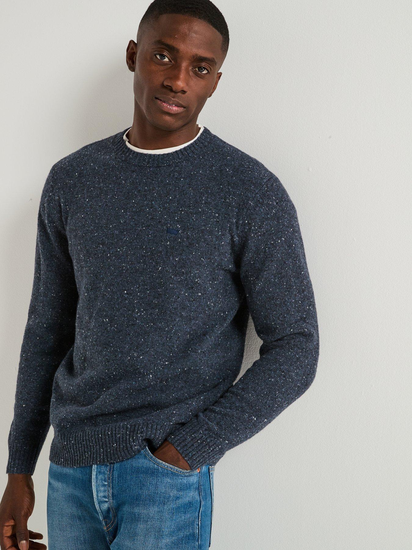 Image 1 of 6 of Levi's Original Housemark Logo Knitted Jumper- Dark Blue