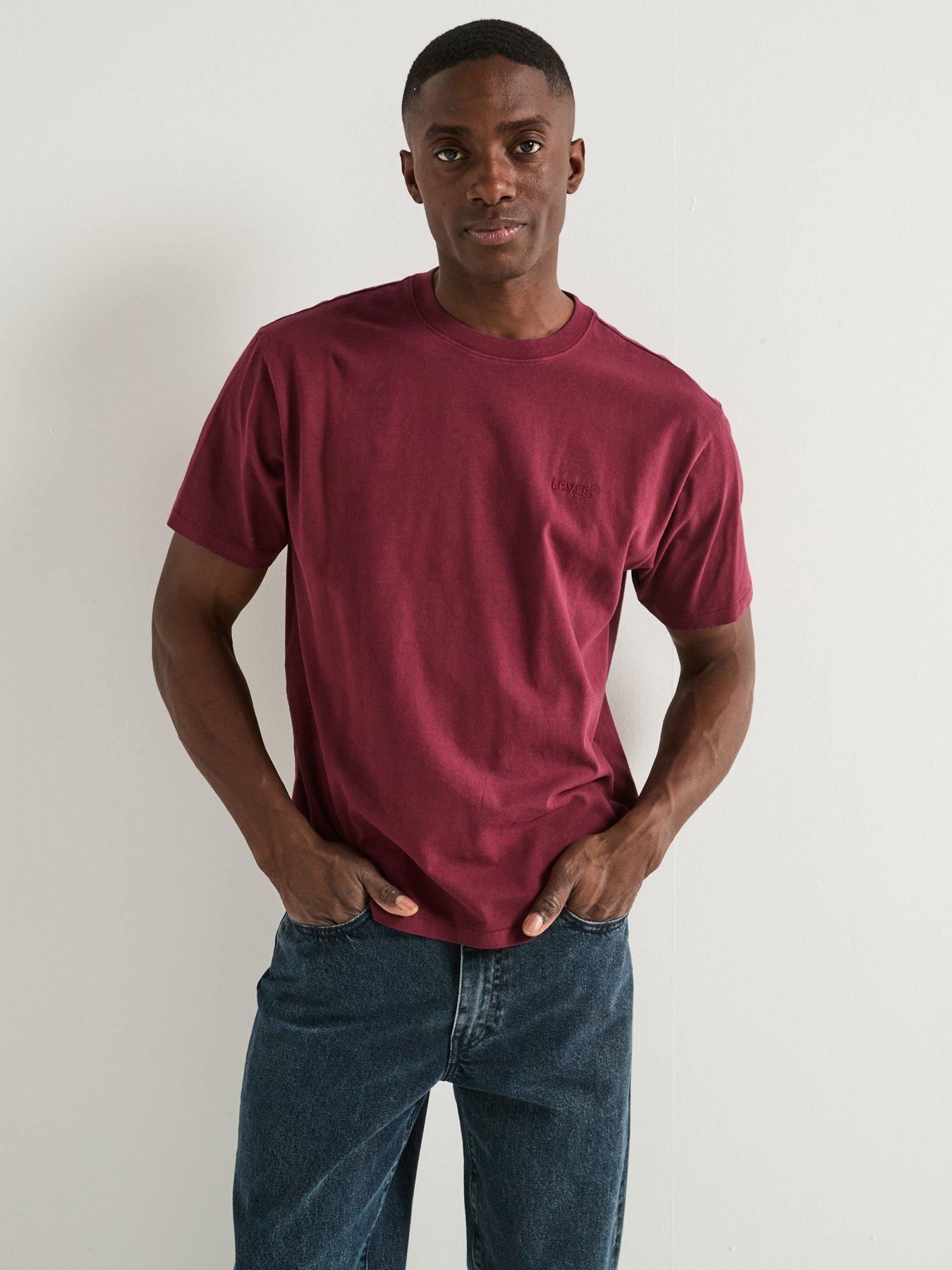 image of levis-tab-short-sleeve-vintage-fit-t-shirt--red