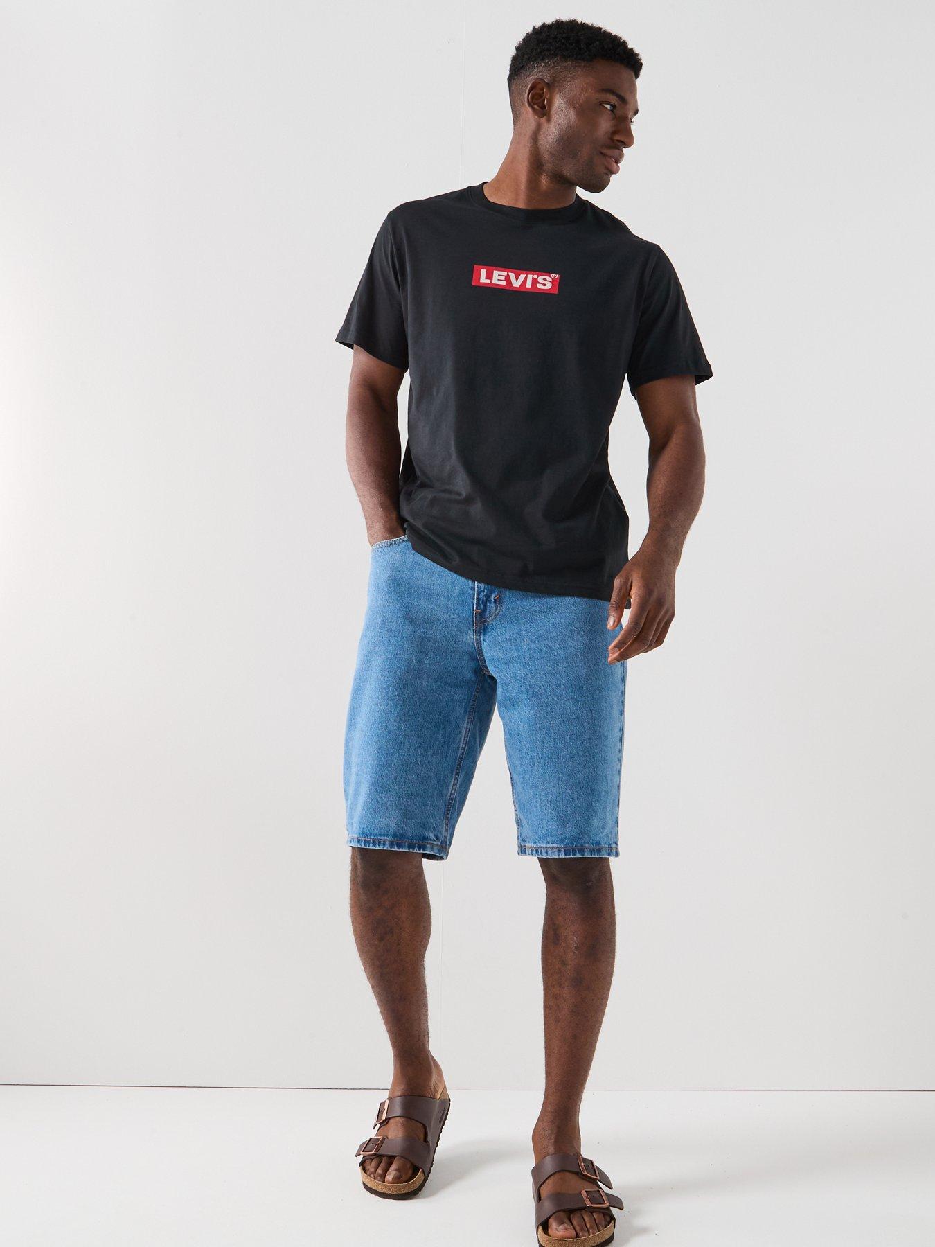 Image 3 of 5 of Levi's 469 Loose Fit Denim Shorts - Blue