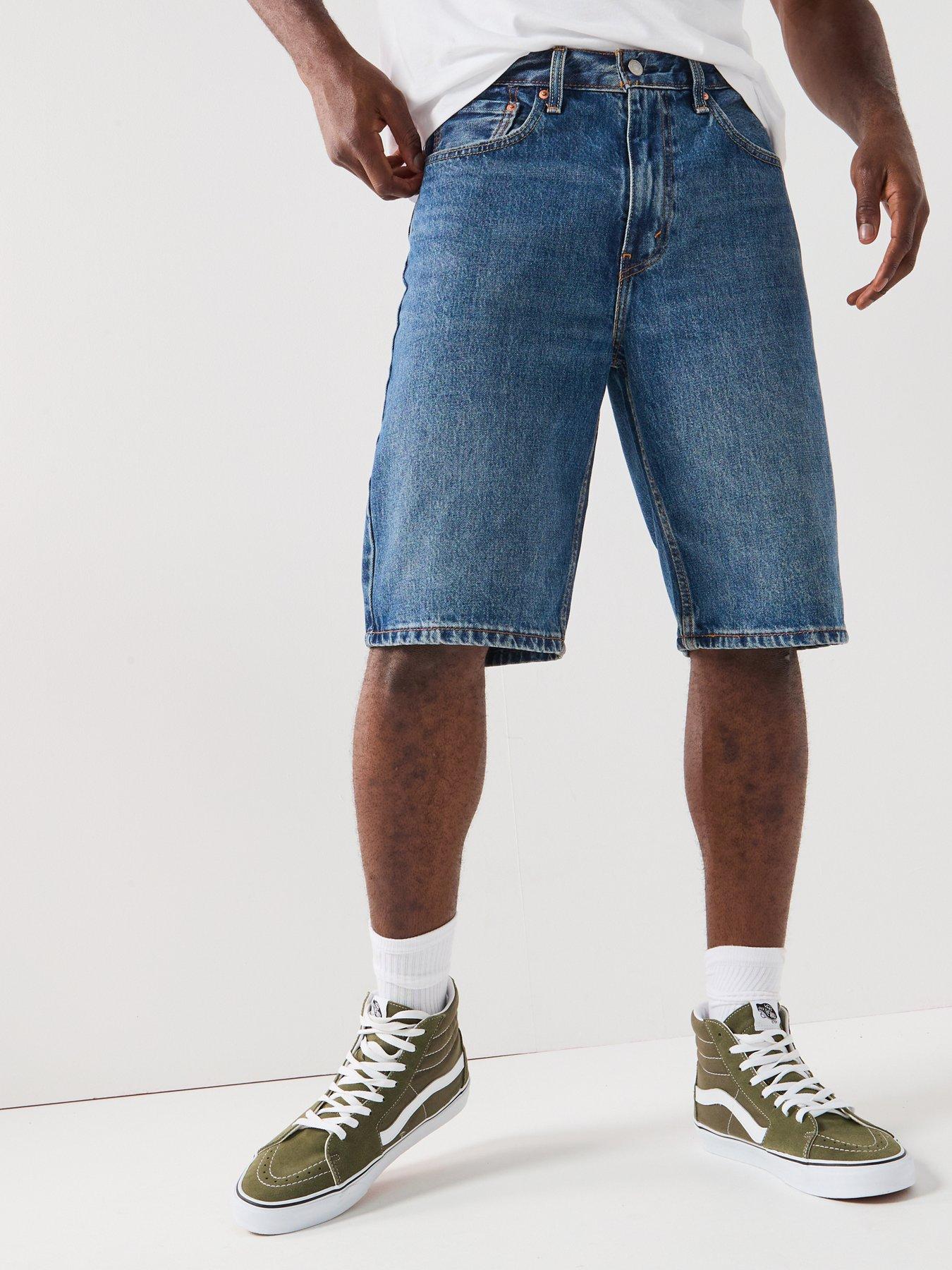  image of levis-469-loose-fit-denim-shorts-indigo-heartbreak-blue