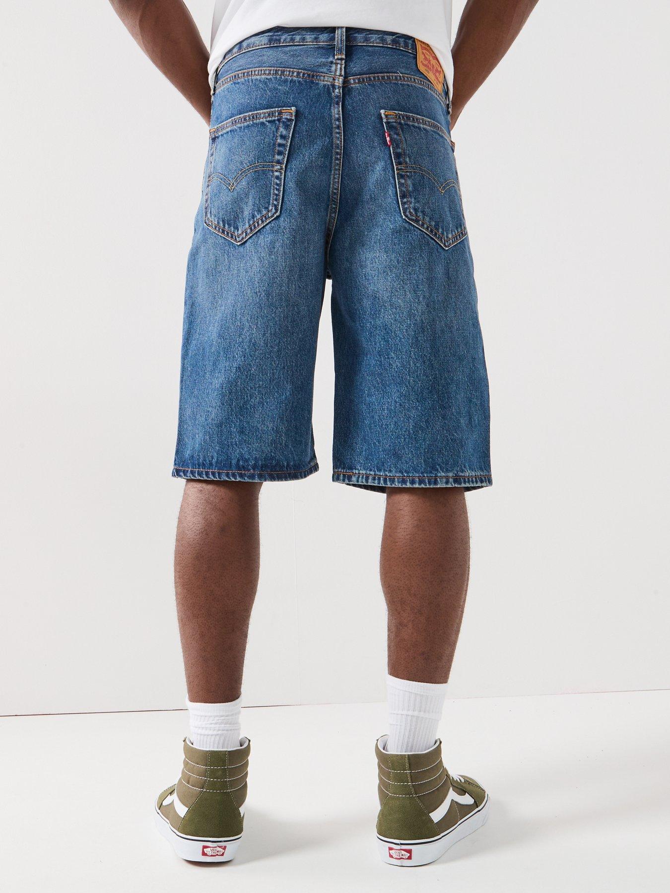  image of levis-469-loose-fit-denim-shorts-indigo-heartbreak-blue