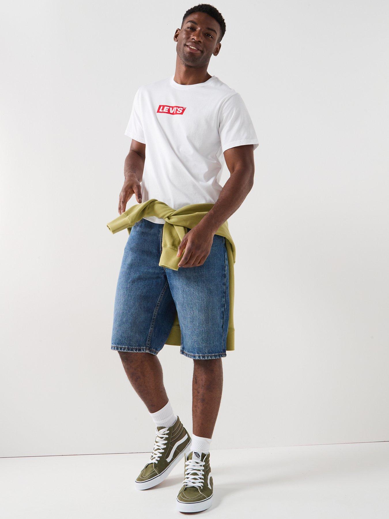  image of levis-469-loose-fit-denim-shorts-indigo-heartbreak-blue