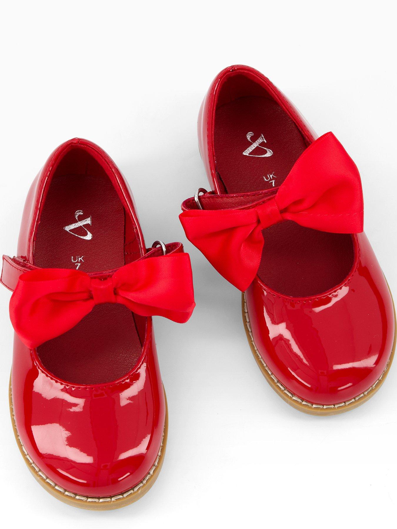  image of the-very-collection-toddler-patent-bow-shoe-red