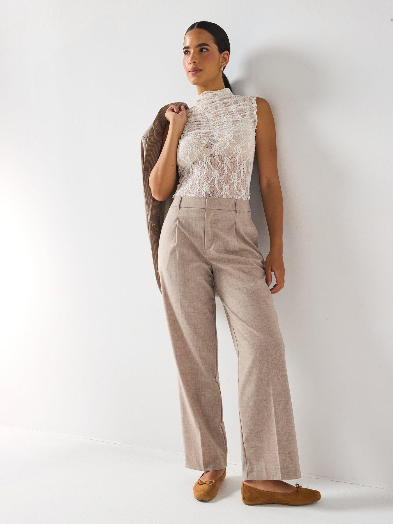 Image 3 of 6 of Vero Moda High Neck Top - White