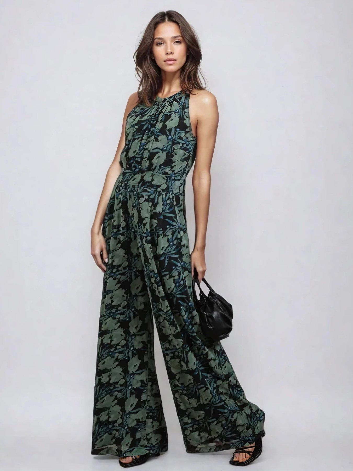 religion-crew-halterneck-jumpsuit-in-green-floral-green