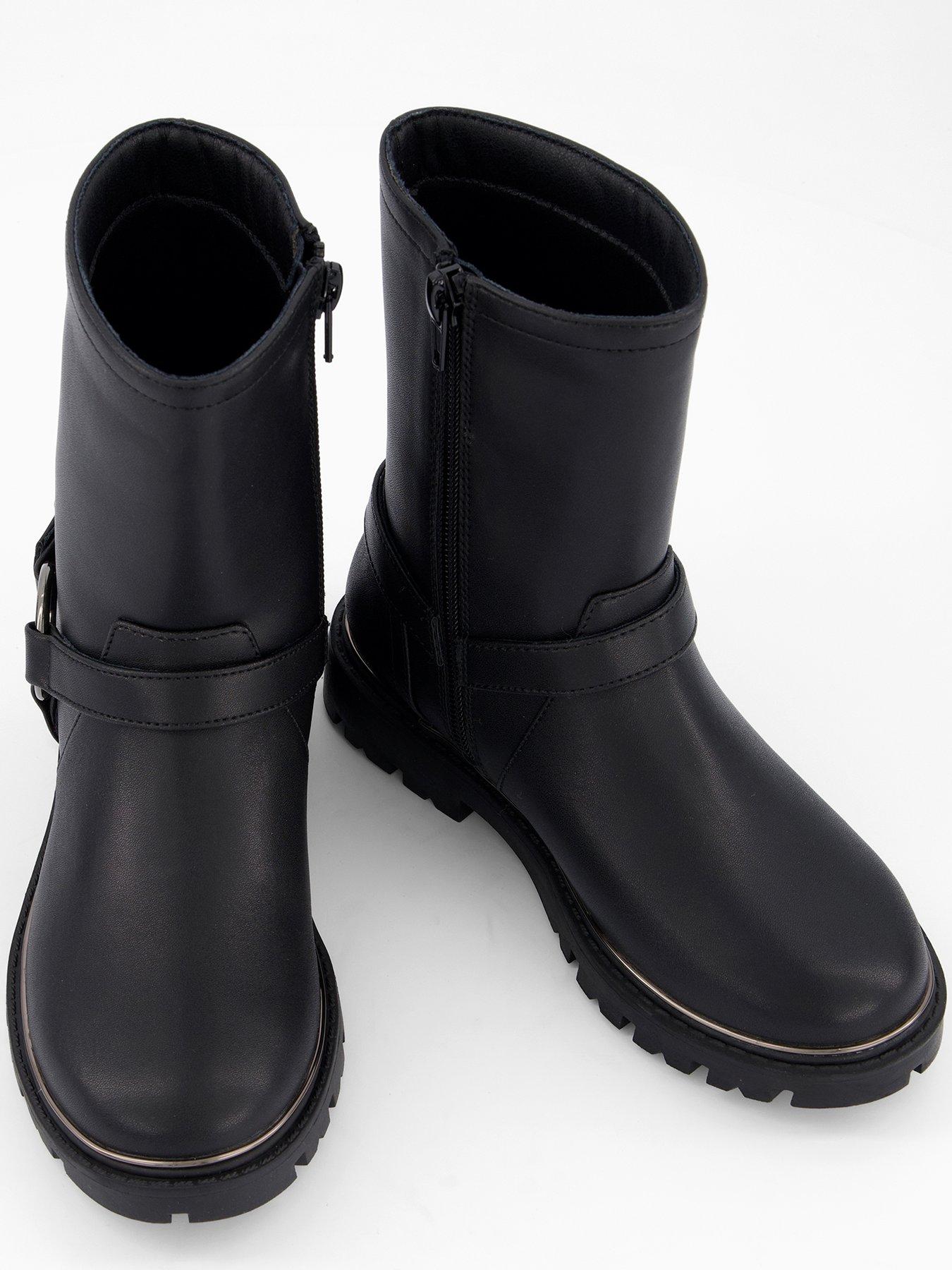 Image 3 of 7 of V by Very Buckle Biker Boot - Black
