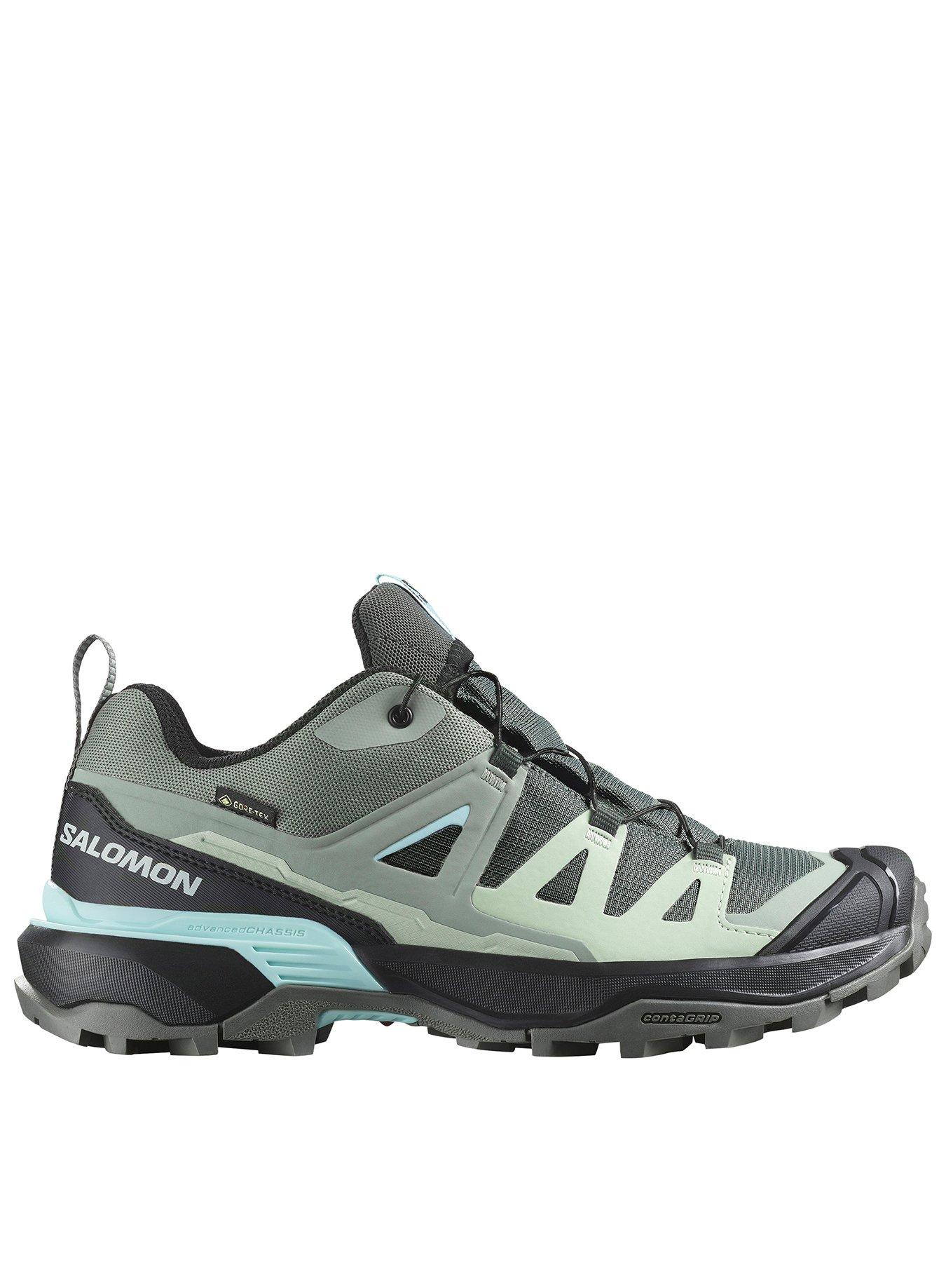 Salomon Womens Hiking X Ultra 360 Goretex Shoes - Green