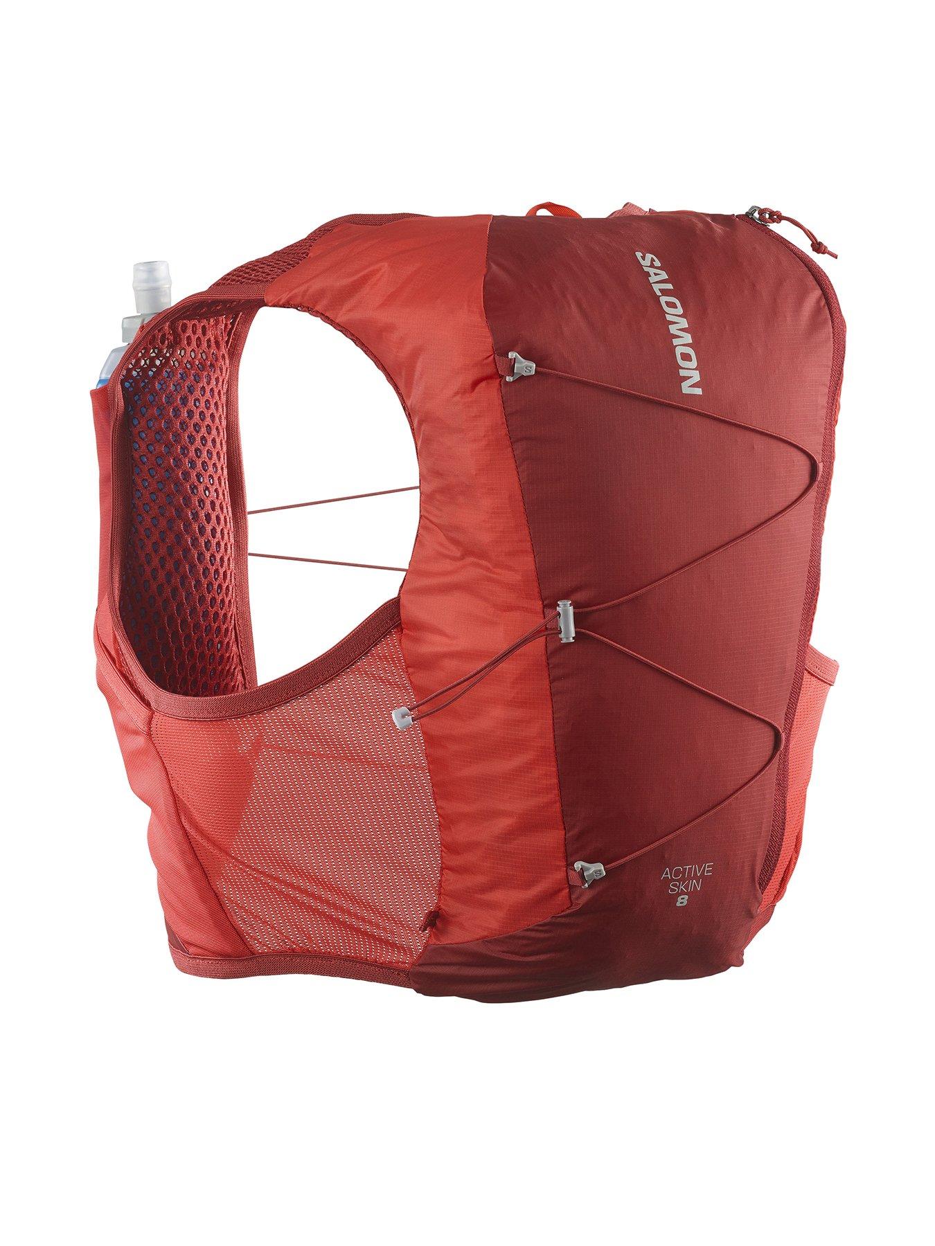salomon-adults-unisex-running-active-skin-8-hydration-vest-set-redblack