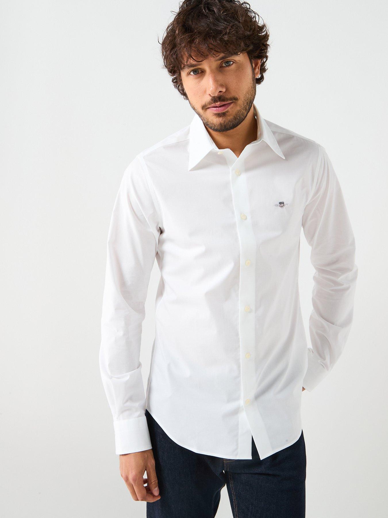 front image of gant-slim-fit-poplin-long-sleeve-shirt-white