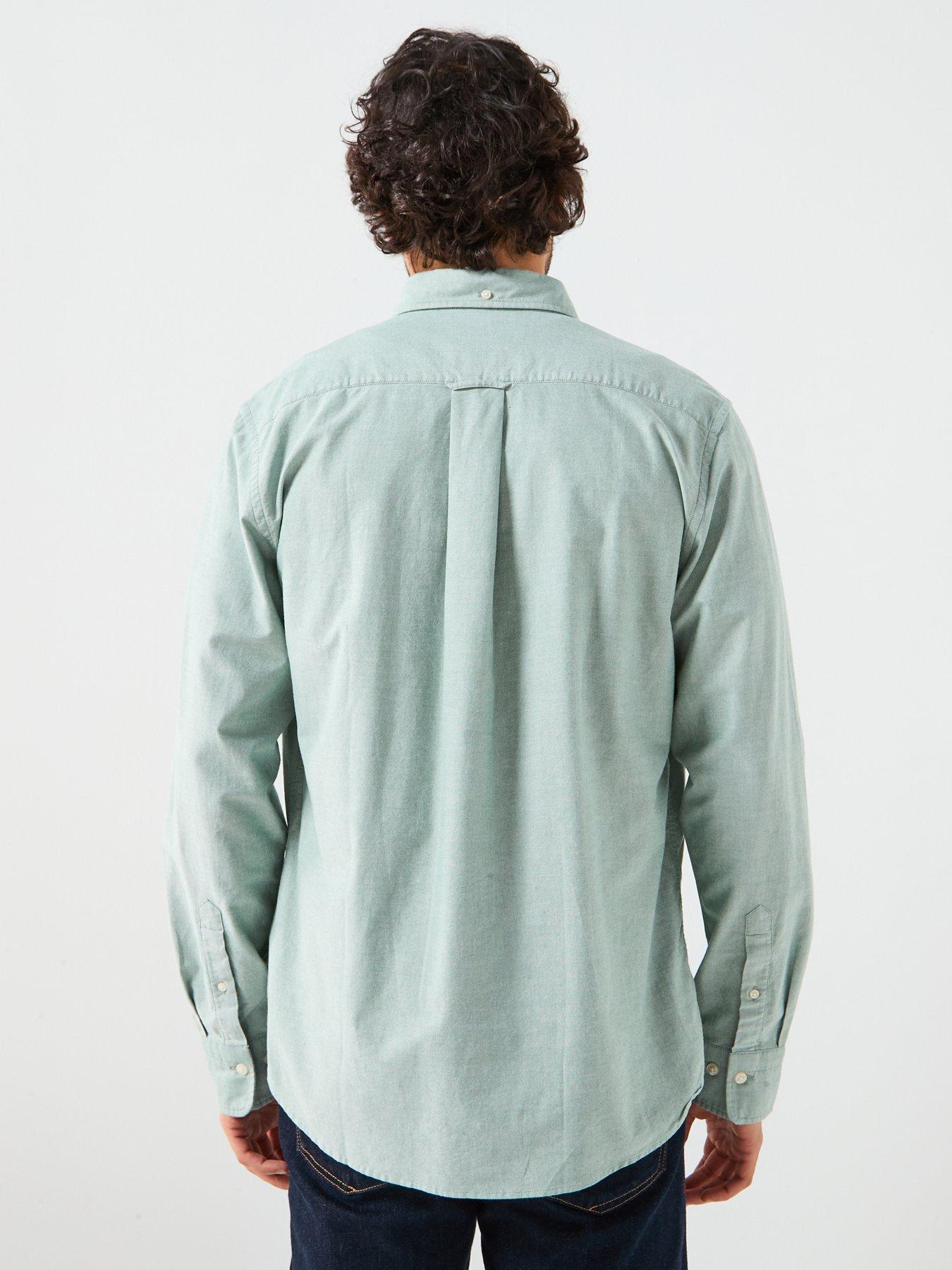  image of gant-regular-fit-classic-oxford-long-sleeve-shirt-green