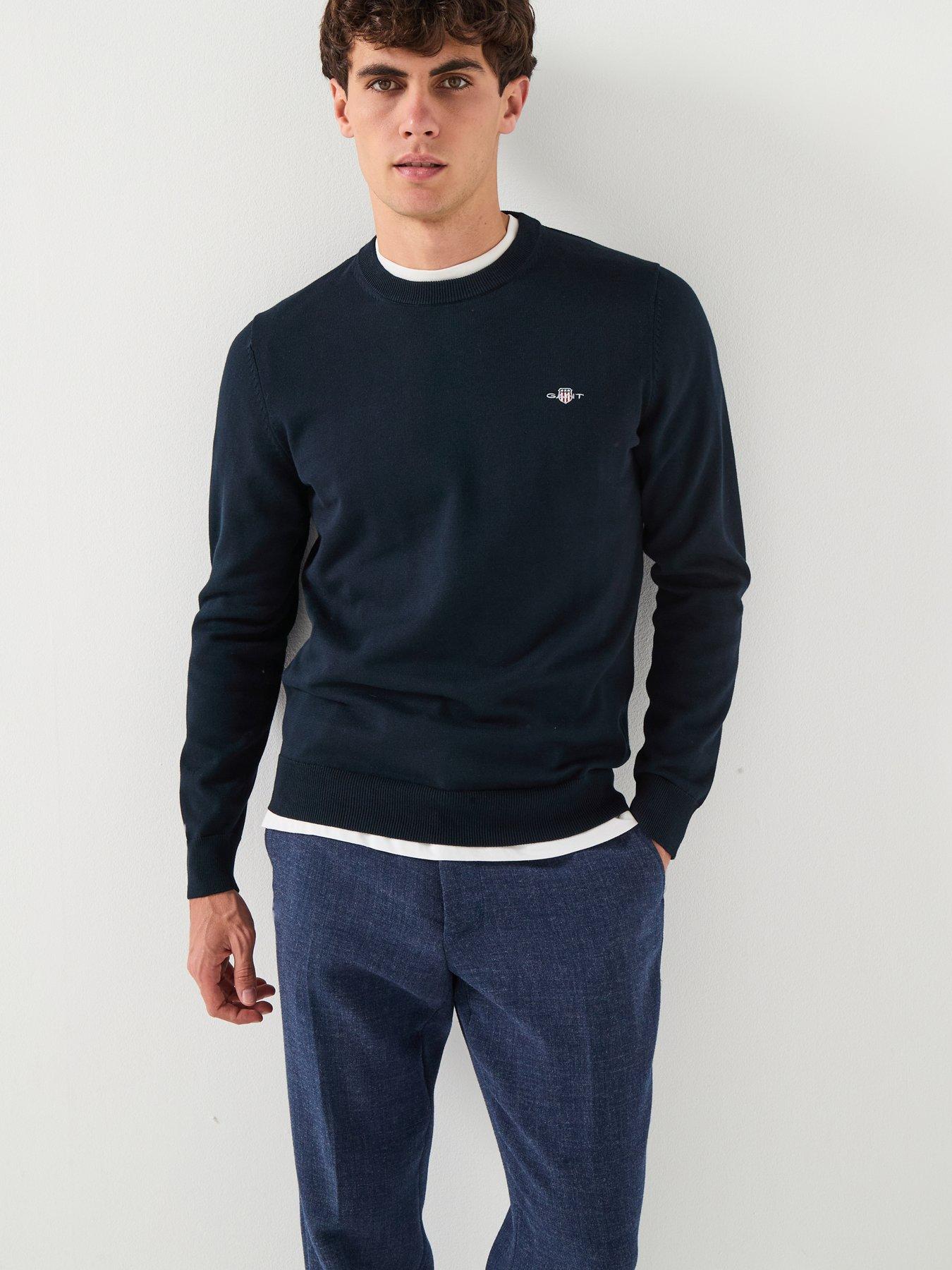 gant-cottonwool-crew-knitted-jumper-navy