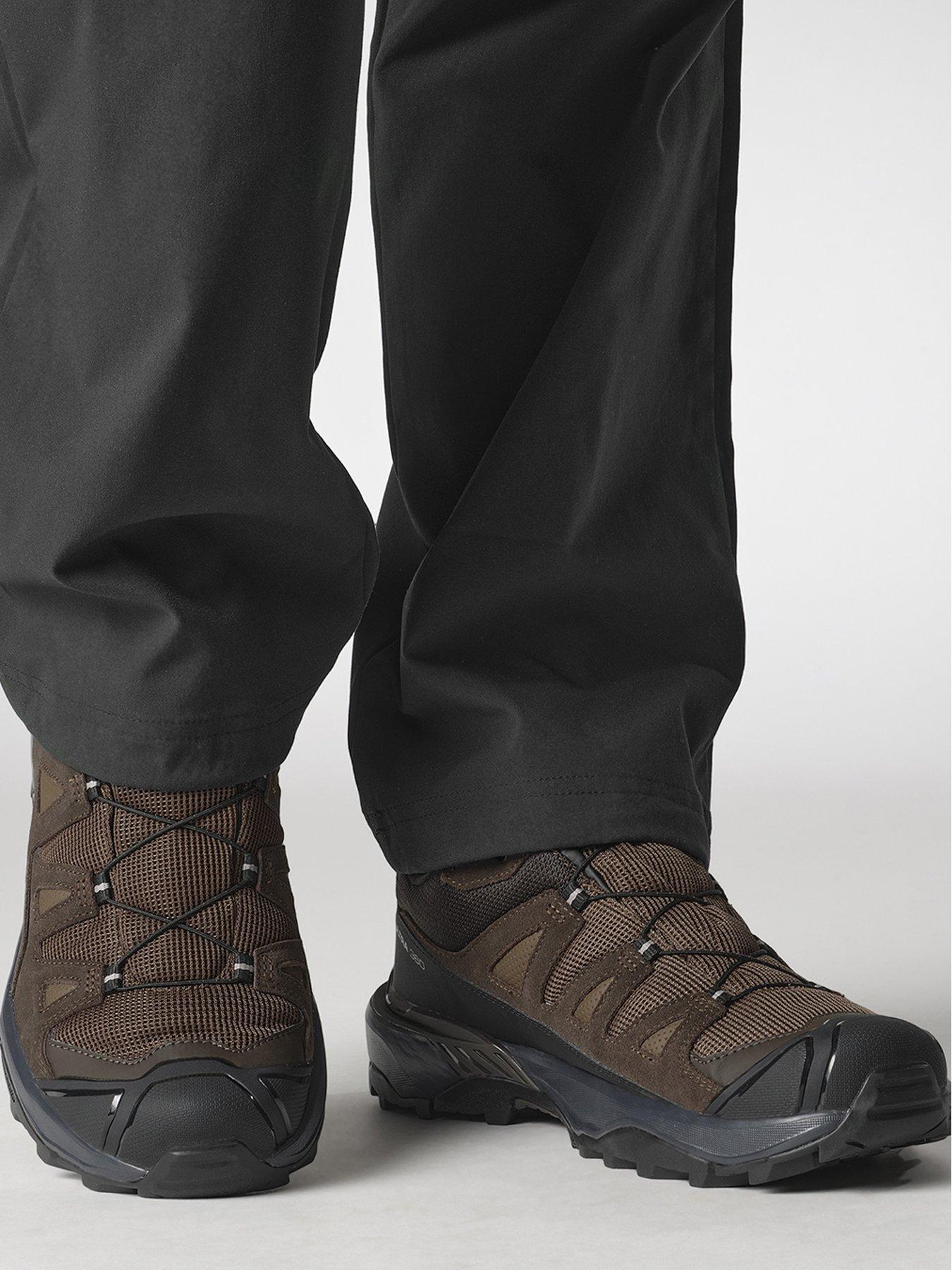  image of salomon-mens-hiking-x-ultra-360-leather-gore-tex-shoes-brown