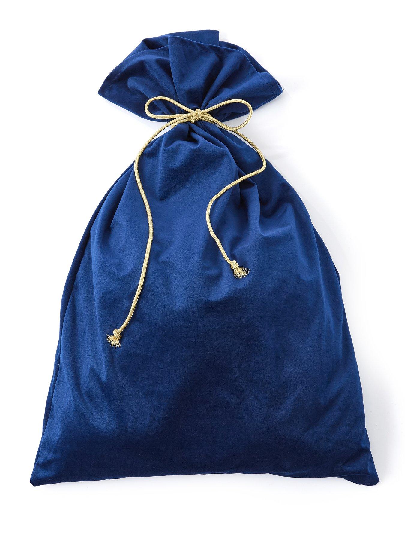 Image 2 of 3 of Festive Navy Blue Christmas Gift&nbsp;Sack - 70 cm