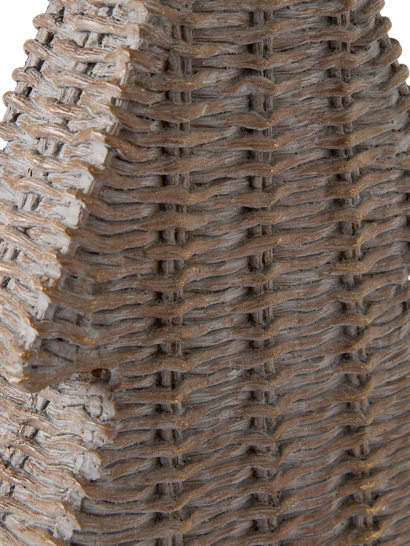 Image 4 of 4 of Festive 32cm Wicker Style Tabletop Tree Decoration