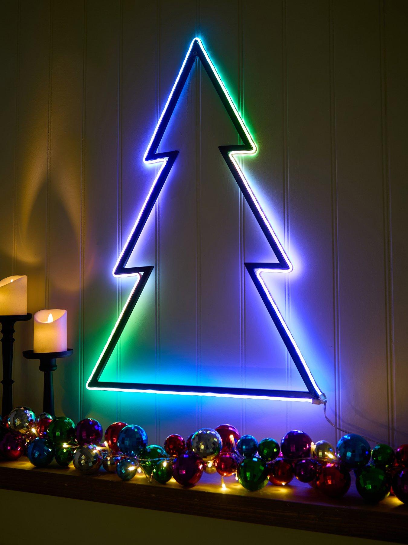 undefined Neon Tree With Colour Change Remote 78cm