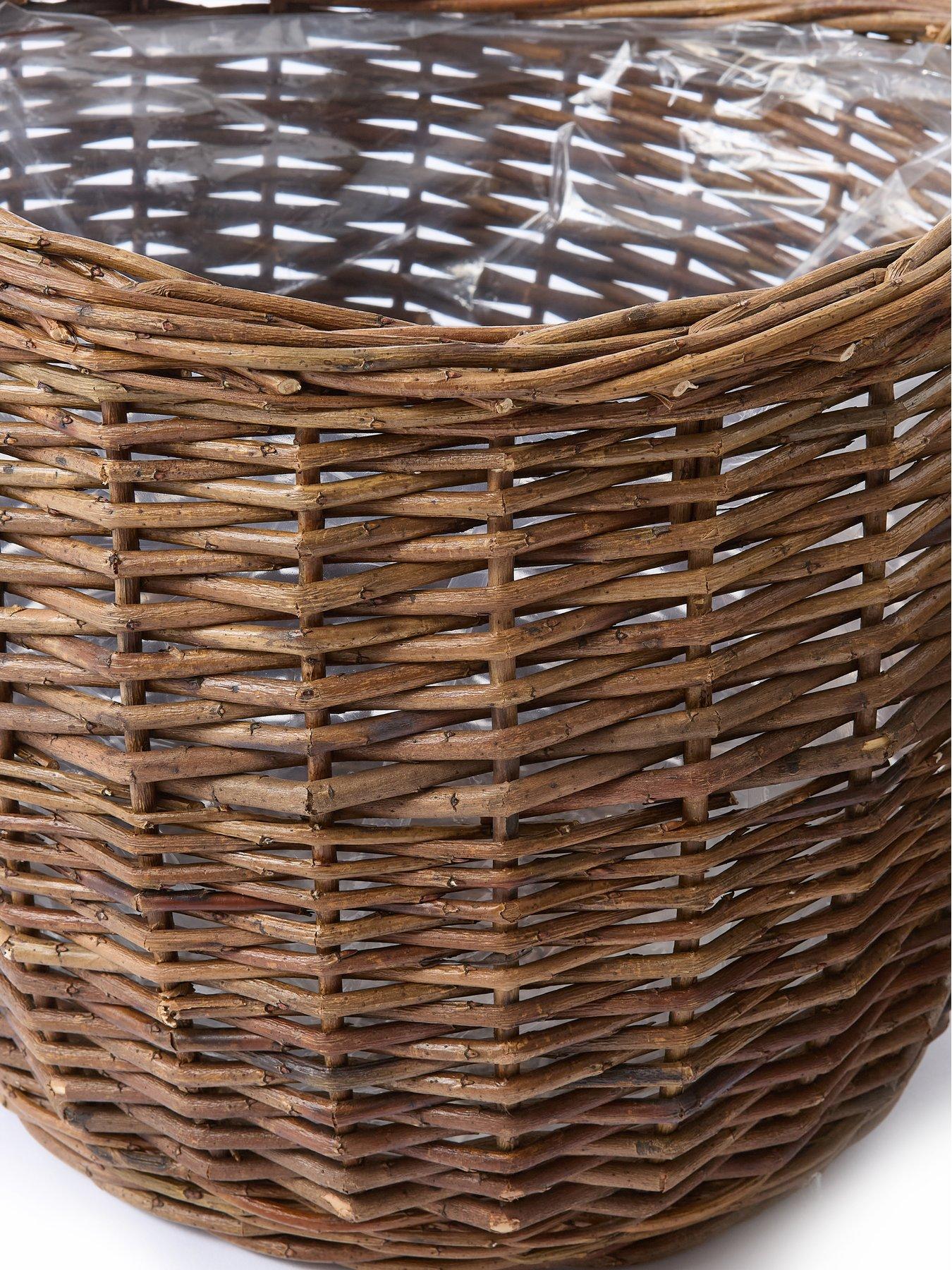 Image 3 of 4 of Festive Set Of 2 Wicker Baskets