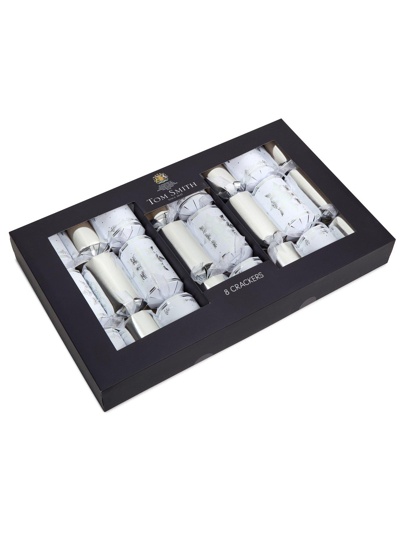 Image 4 of 6 of Festive Tom Smith Pack of 8 Silver Deluxe Christmas Crackers
