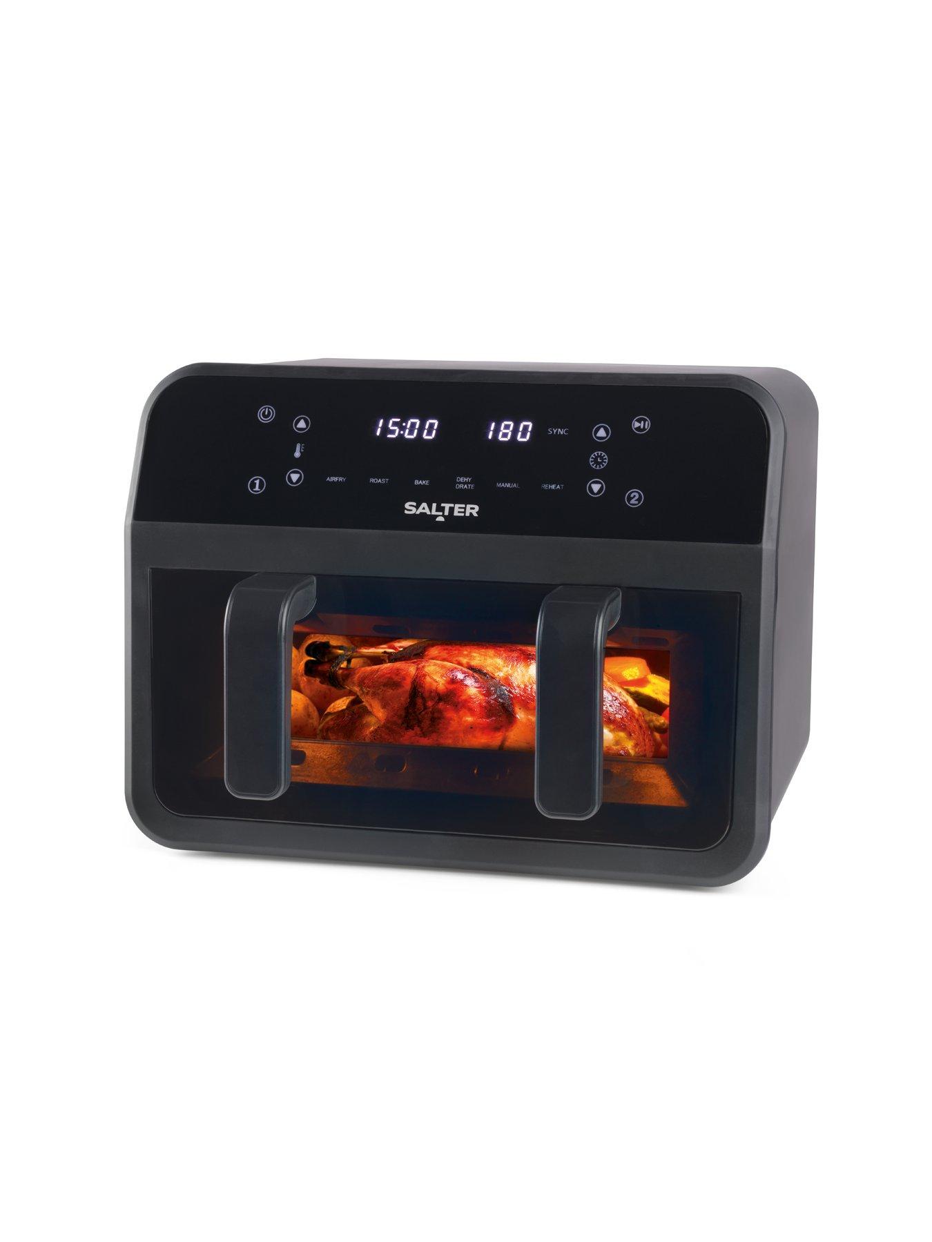 Image 2 of 7 of Salter 7L Dual Air Fryer With Divider