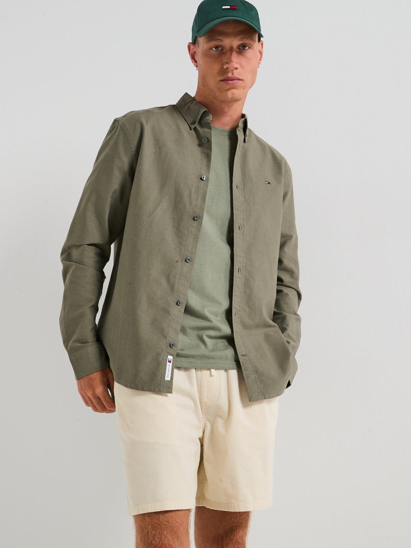 tommy-jeans-regular-fit-oxford-long-sleeve-shirt-green