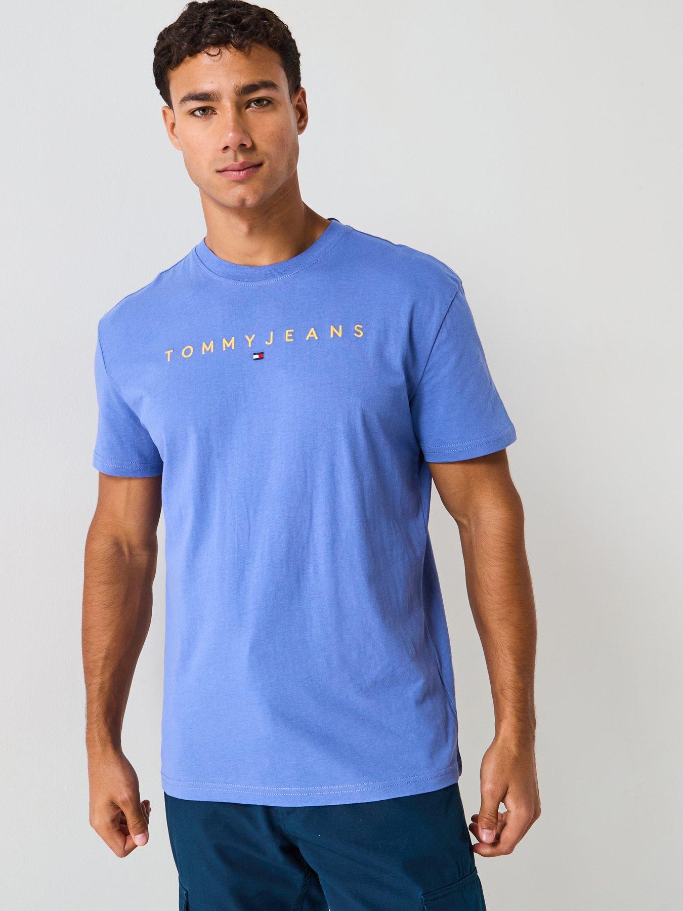 undefined Linear Logo T-Shirt - Blue