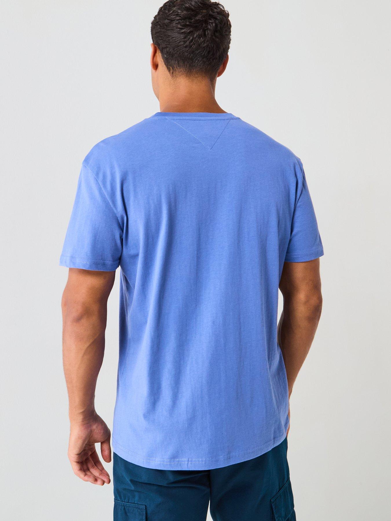 Image 2 of 5 of Tommy Jeans Linear Logo T-Shirt - Blue