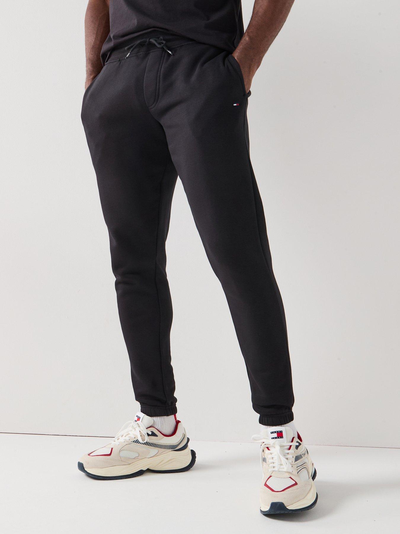 undefined Slim Small Flag Joggers - Black