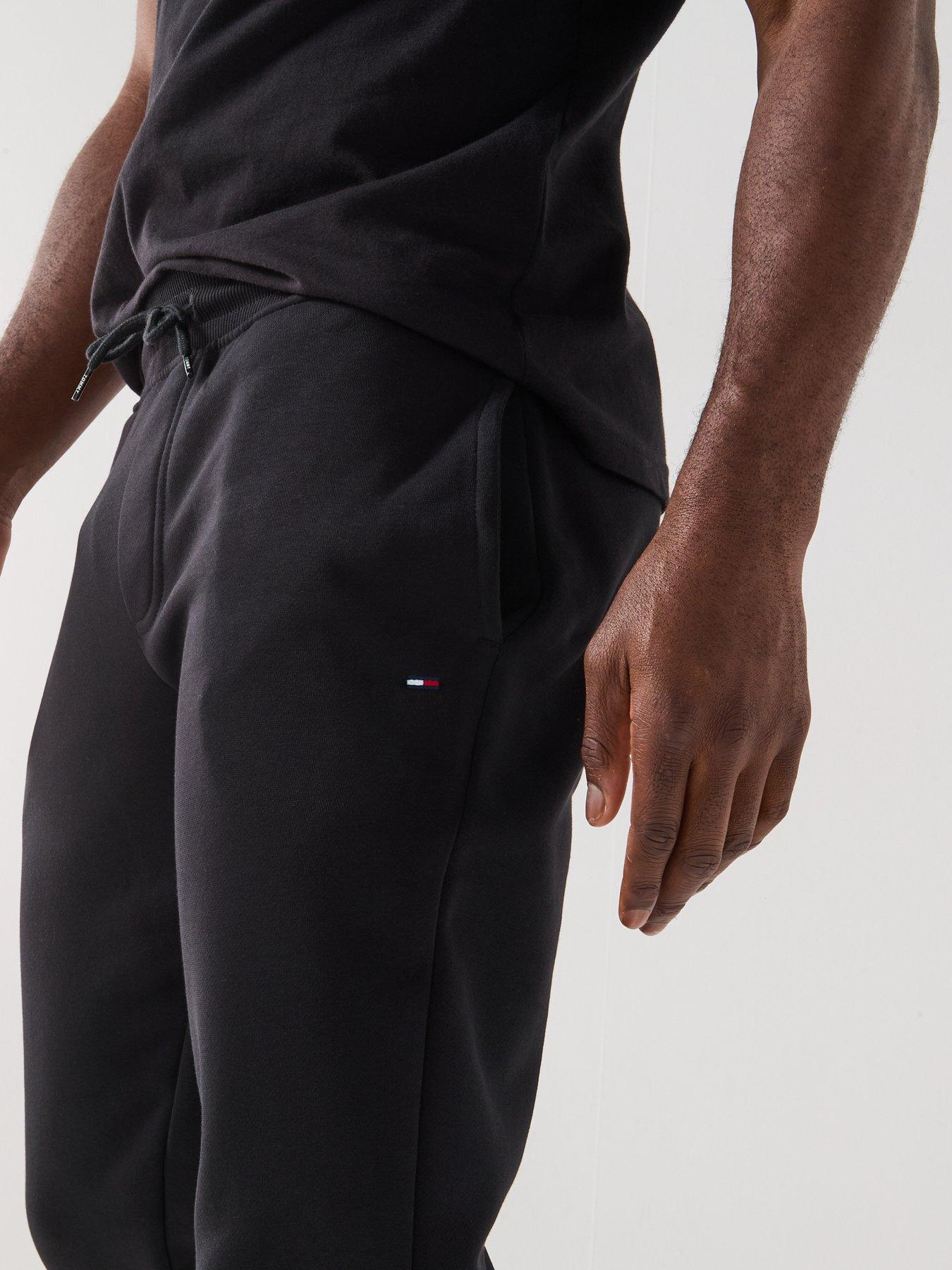 Image 5 of 5 of Tommy Jeans Slim Small Flag Joggers - Black