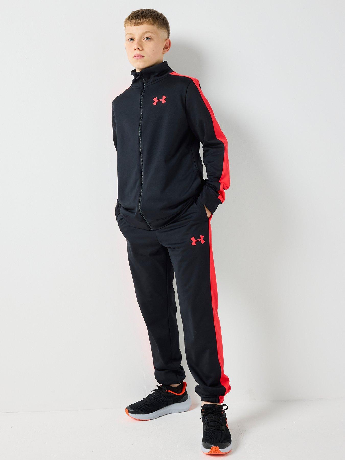 Image 3 of 6 of UNDER ARMOUR Junior Boys Training Rival Knit Tracksuit - Black