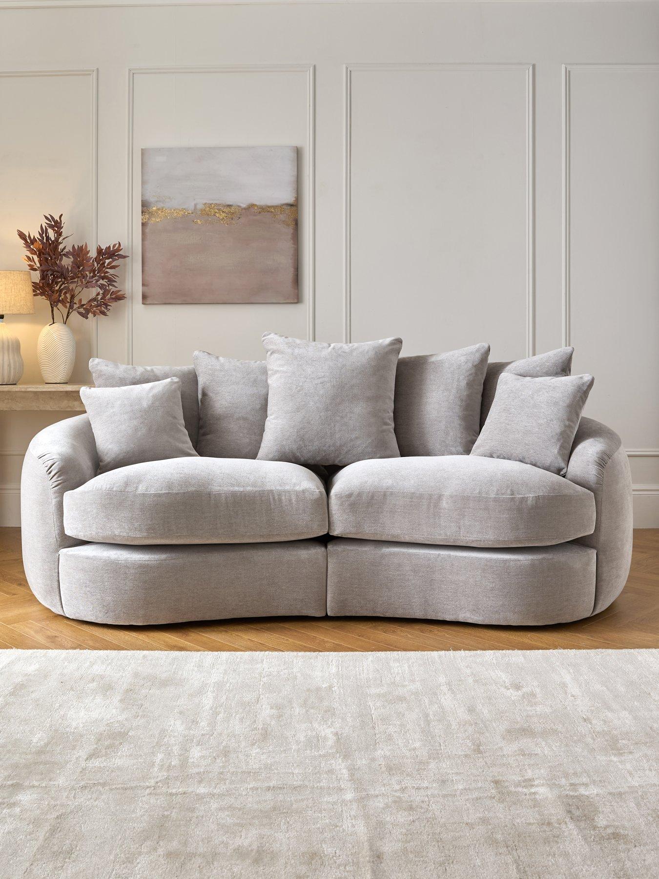 Very Home Lovise Scatter 3 Seater Fabric Sofa - Made to Order in the UK