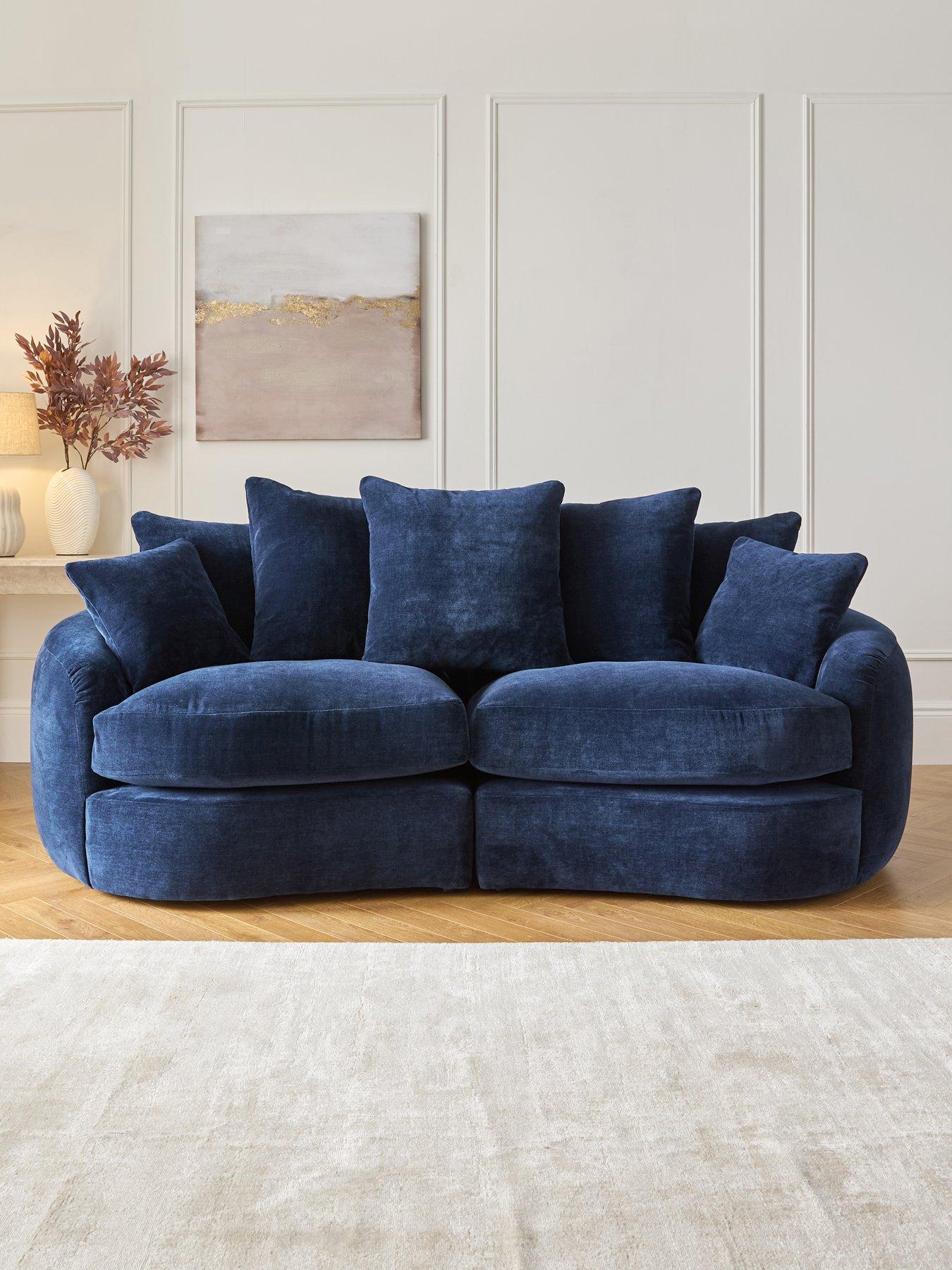 Very Home Lovise Scatter 3 Seater Fabric Sofa - Made to Order in the UK