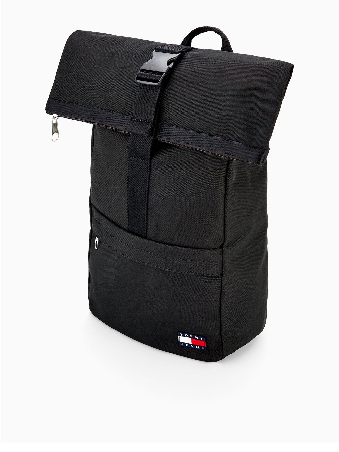  image of tommy-jeans-tjm-ess-daily-rolltop-backpack-black