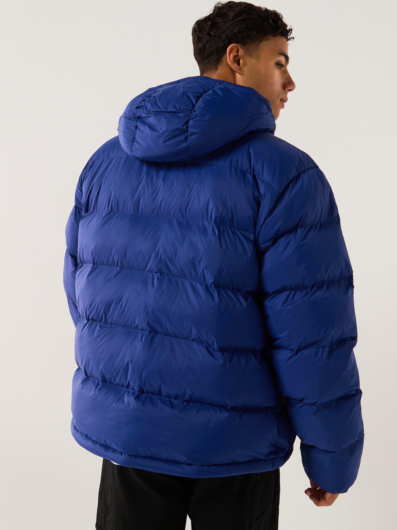 Image 2 of 6 of Calvin Klein Jeans Nylon Monogram Quilted Jacket - Blue